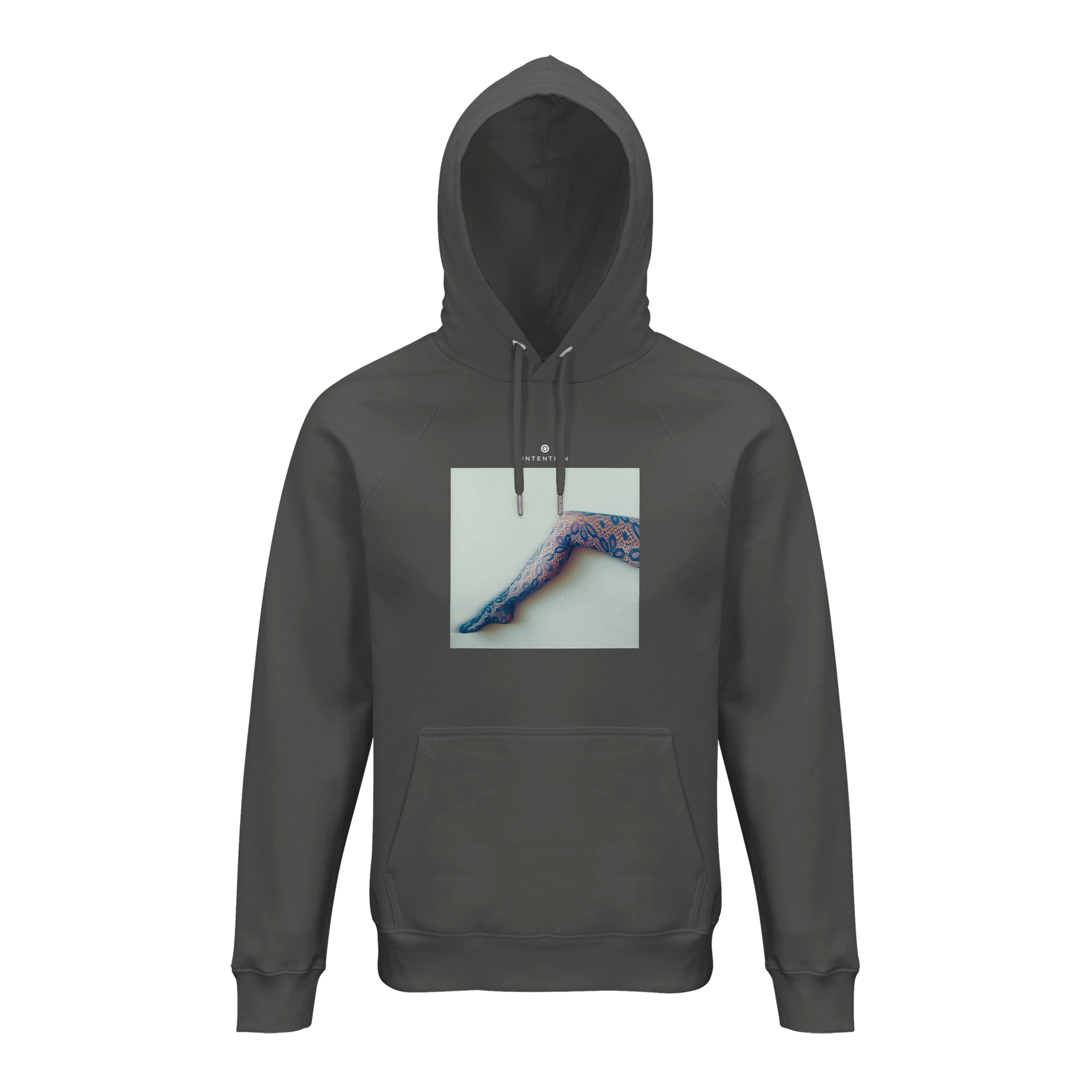 Jazzy - "Lacey Leg" Hoodie charcoal melange 1