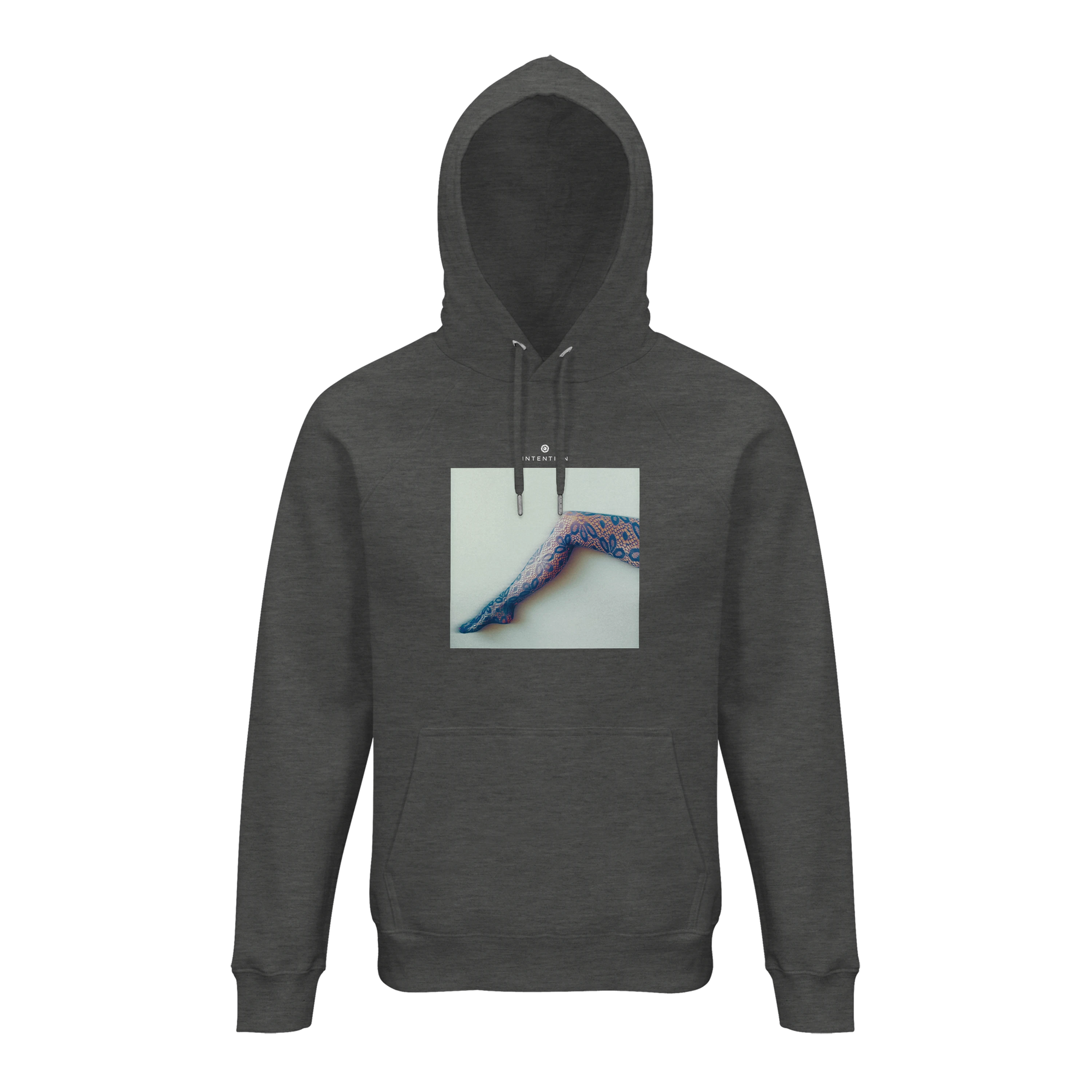 Jazzy - "Lacey Leg" Hoodie Grey Melange 1