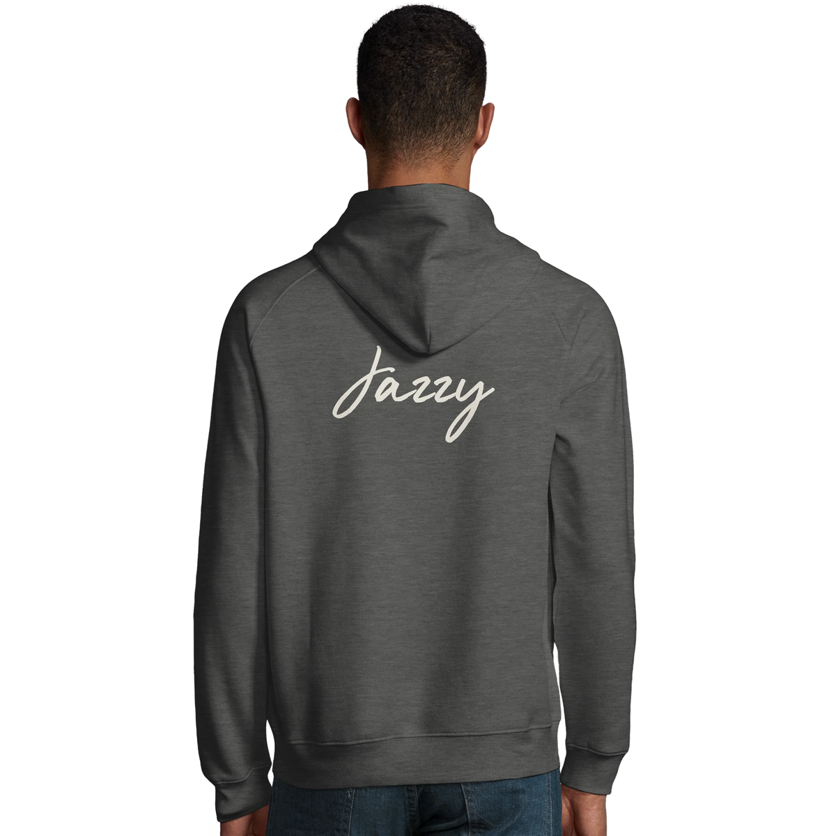 Jazzy - "Lacey Leg" Hoodie Grey Melange 4