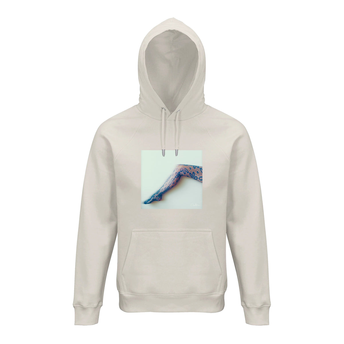 Jazzy - "Lacey Leg" Hoodie Off White 1