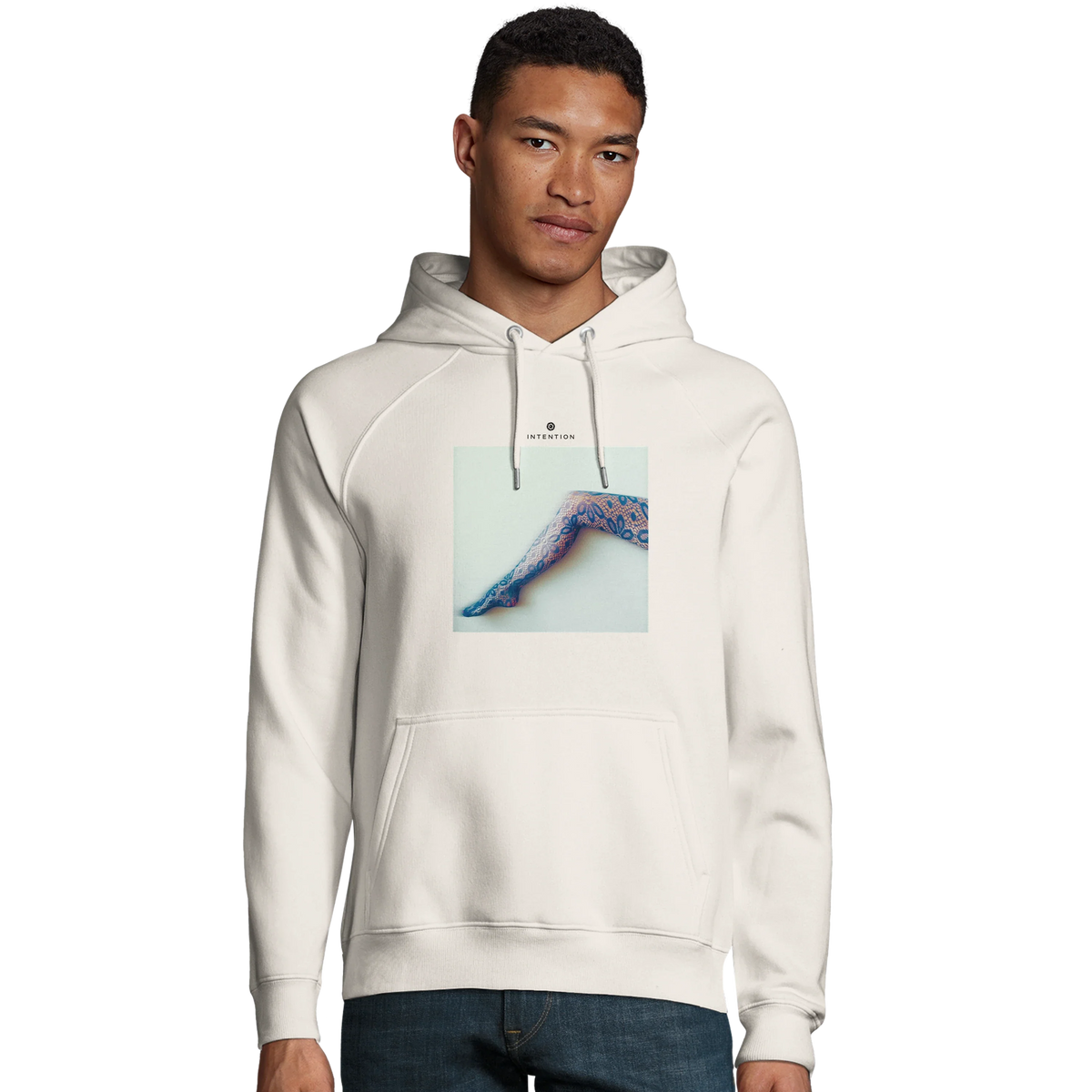 Jazzy - "Lacey Leg" Hoodie Off White 3
