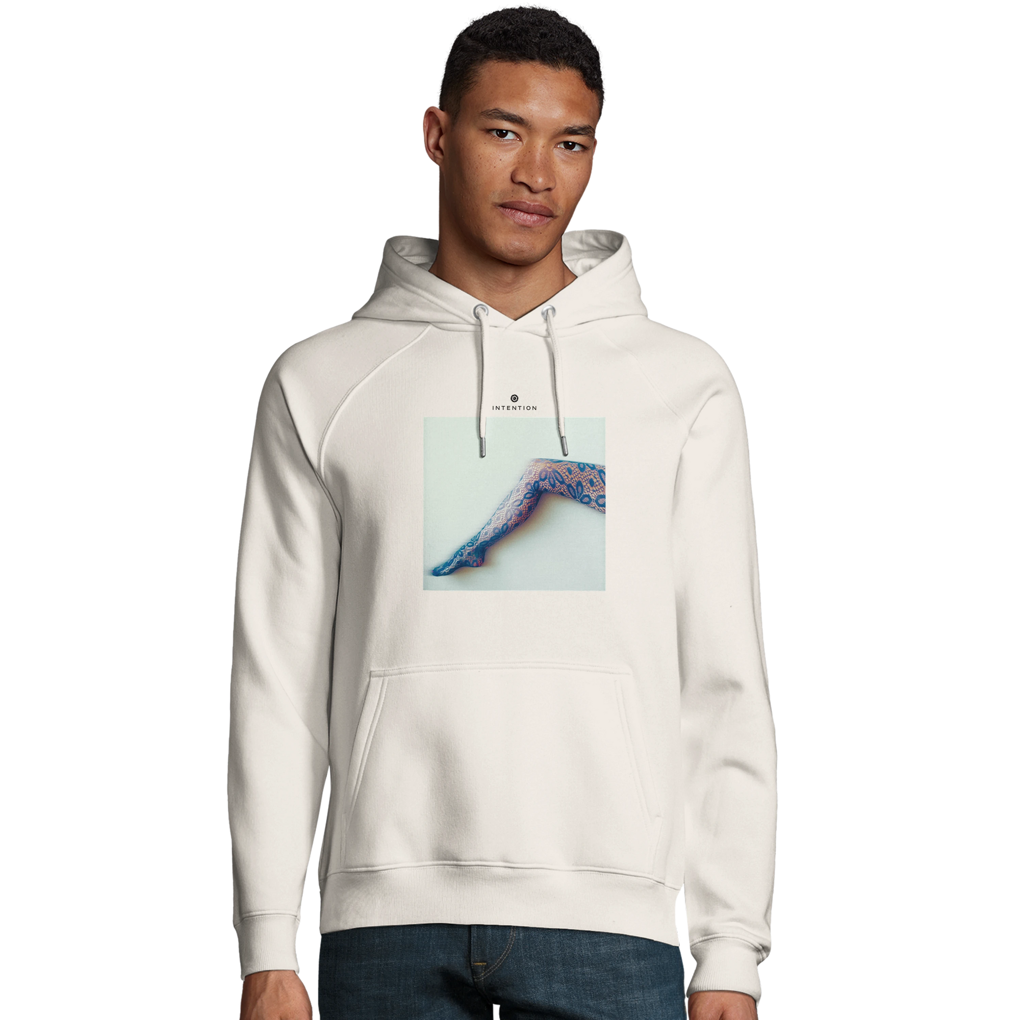 Jazzy - "Lacey Leg" Hoodie Off White 3
