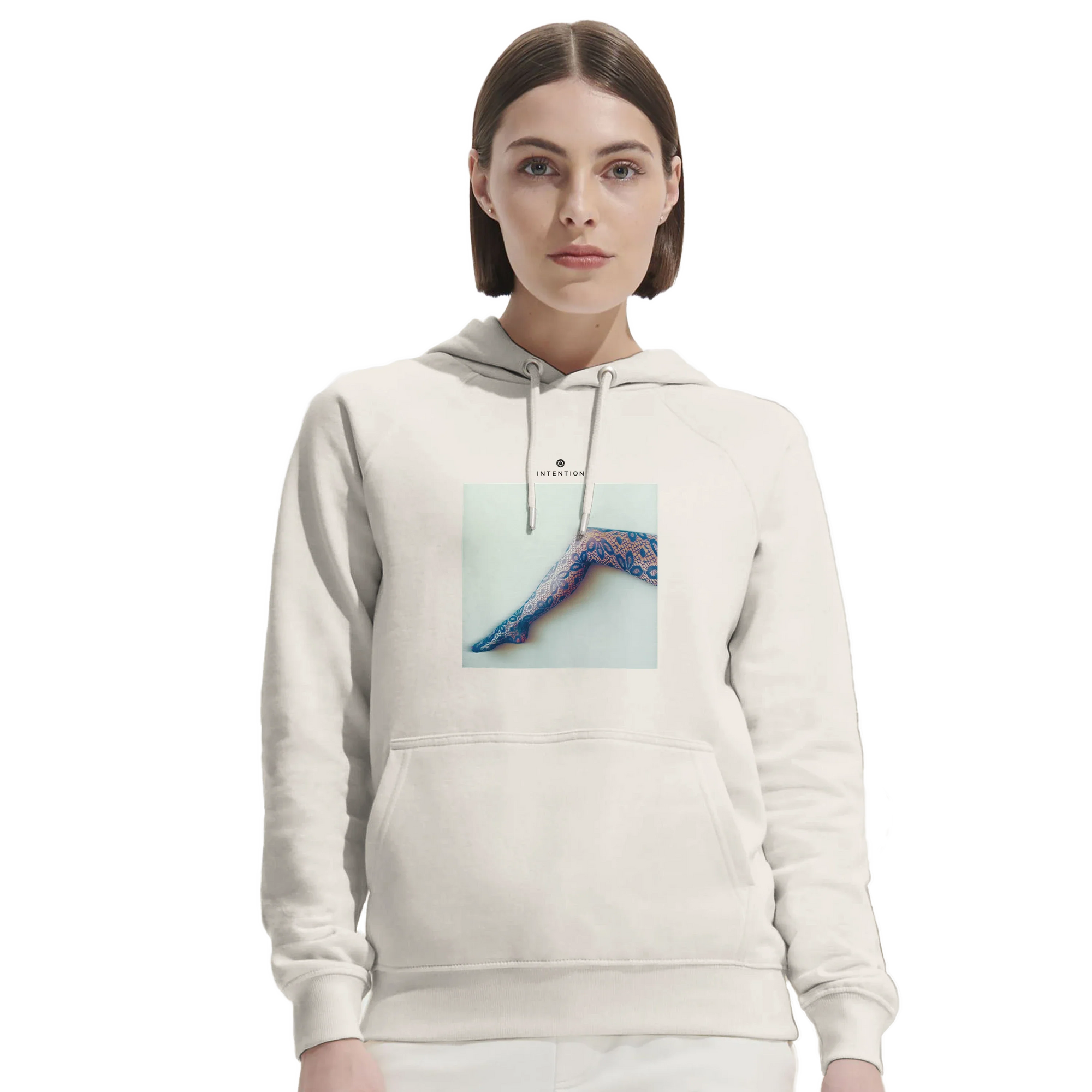 Jazzy - "Lacey Leg" Hoodie Off White 5