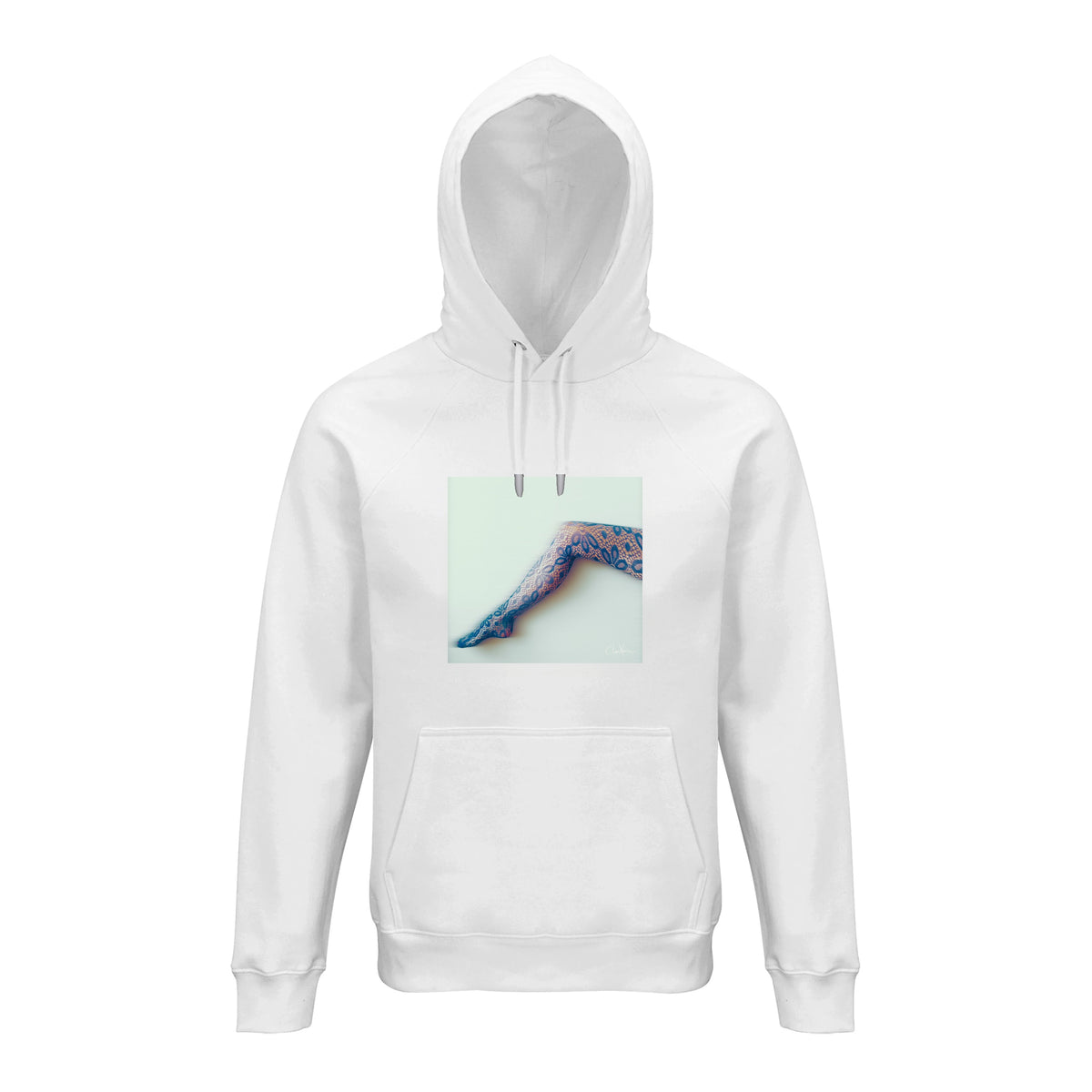 Jazzy - "Lacey Leg" Hoodie White 1