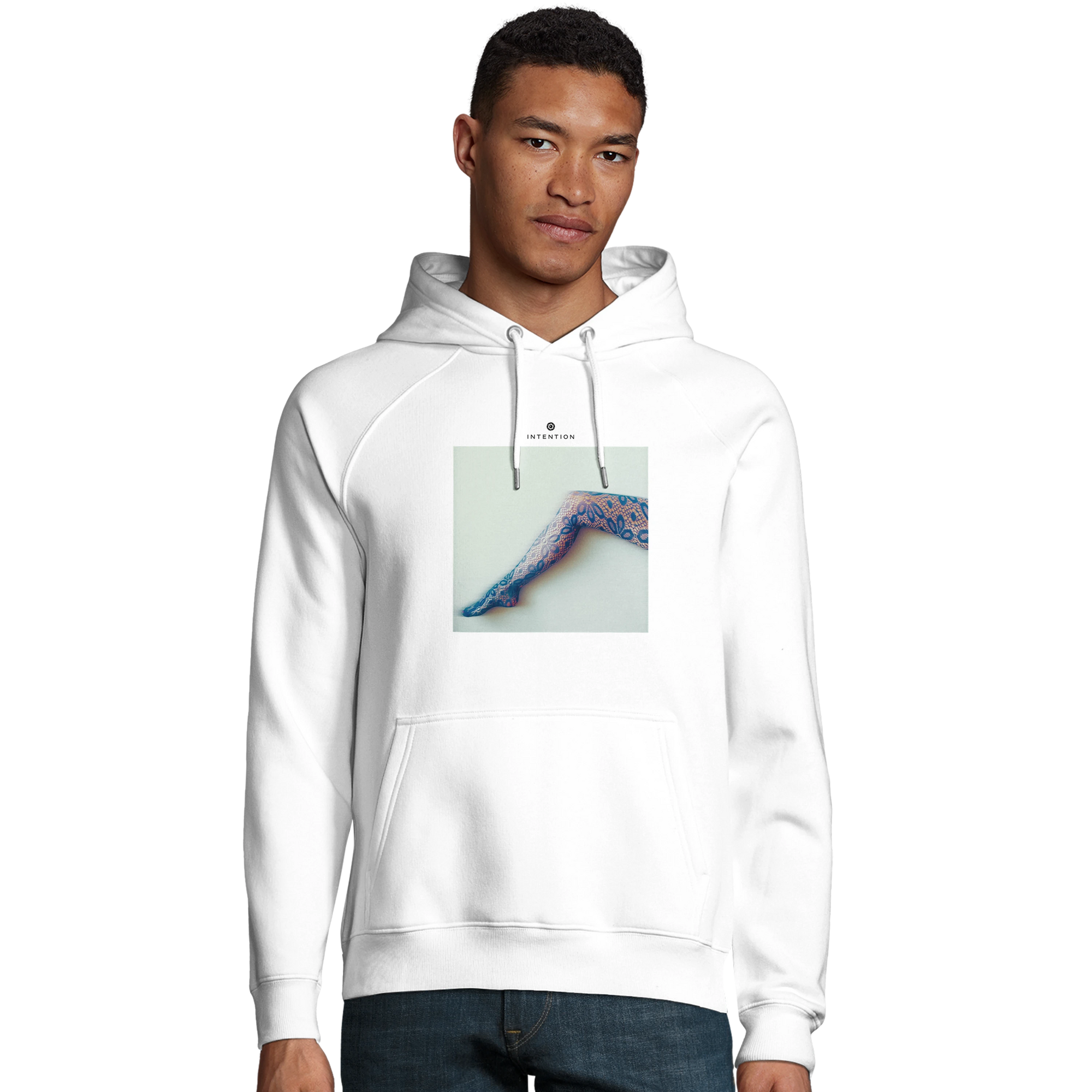 Jazzy - "Lacey Leg" Hoodie White 3