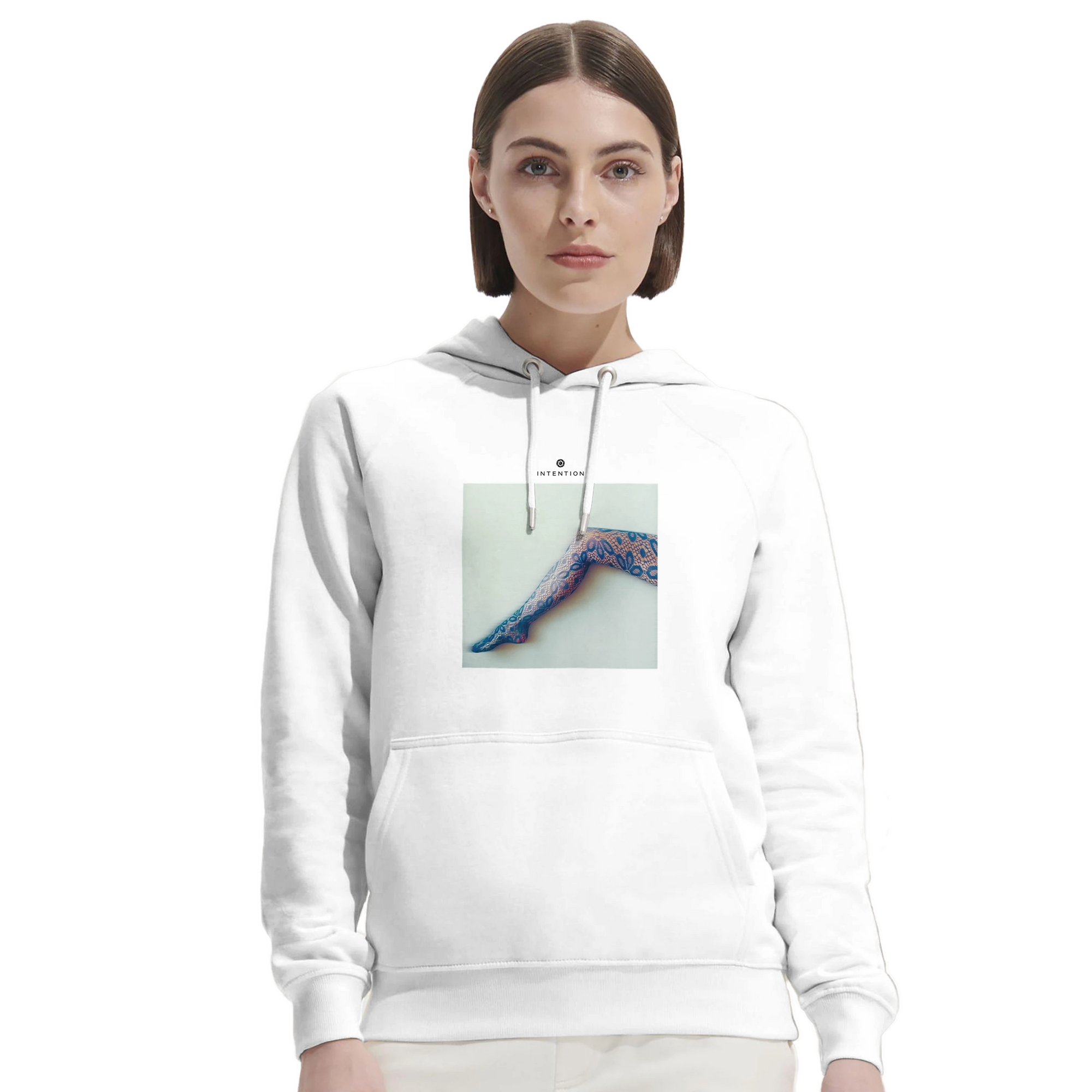 Jazzy - "Lacey Leg" Hoodie White 5