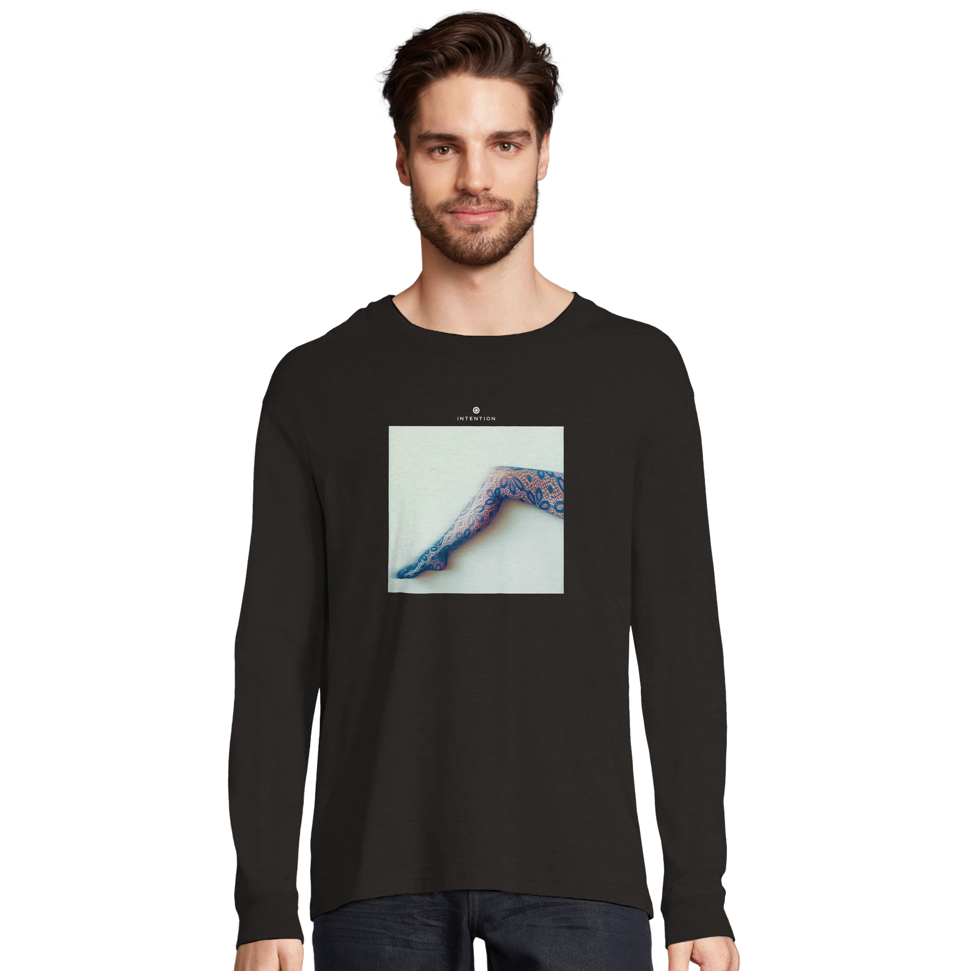 Jazzy - "Lacey Leg" Long sleeve Deep Black XS 3