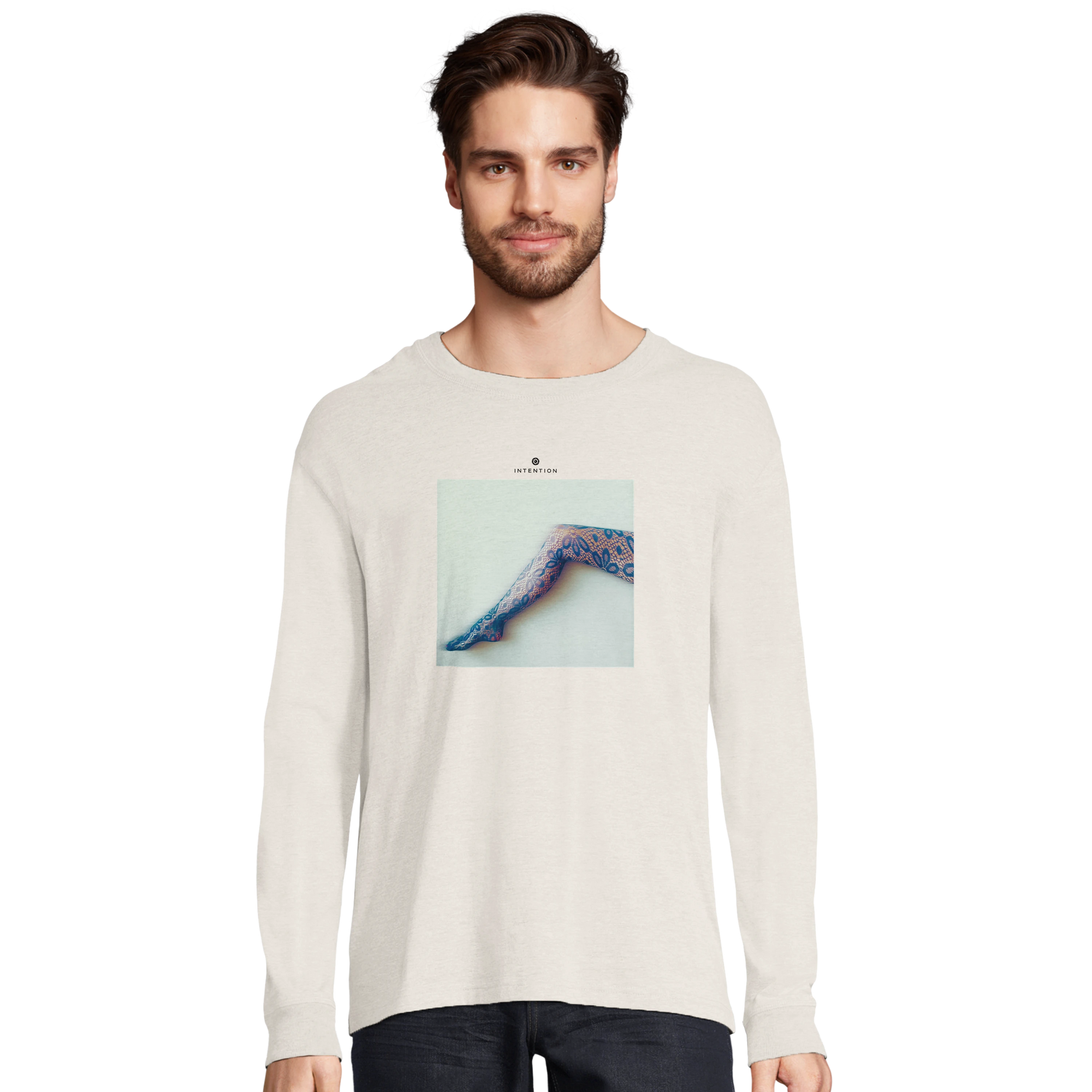 Jazzy - "Lacey Leg" Long sleeve Off White XS 4