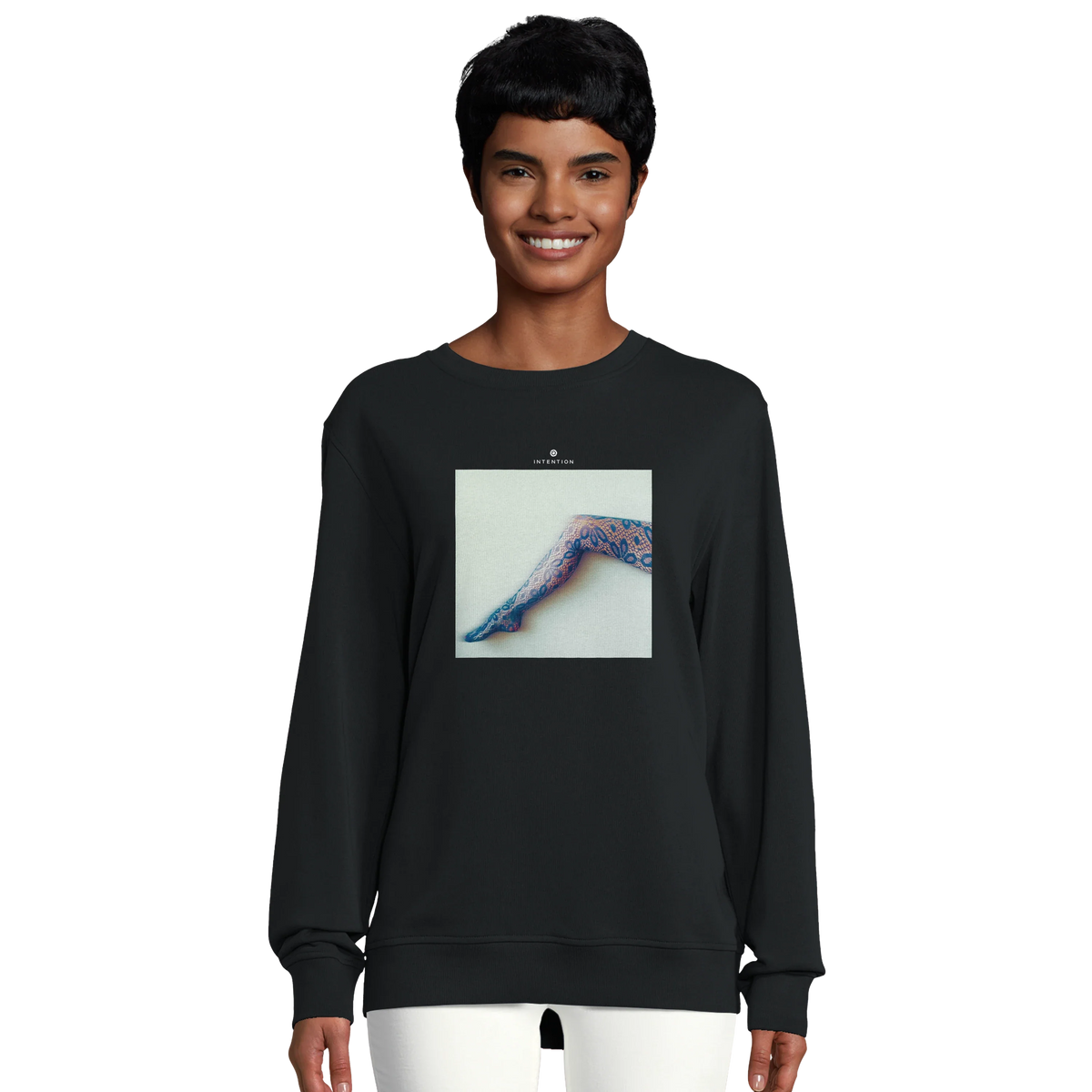Jazzy - "Lacey Leg" Sweatshirt Black 5