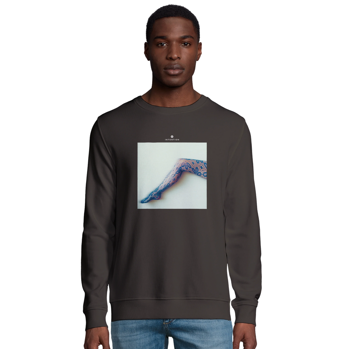 Jazzy - "Lacey Leg" Sweatshirt deep charcoal grey 4