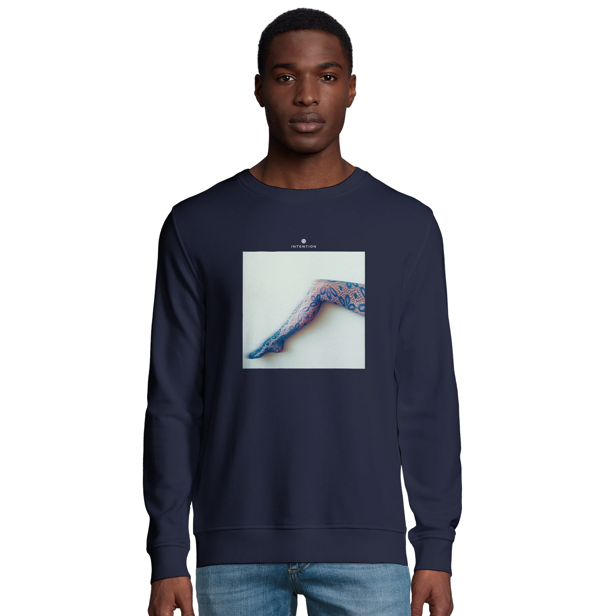 Jazzy - "Lacey Leg" Sweatshirt French Navy 3