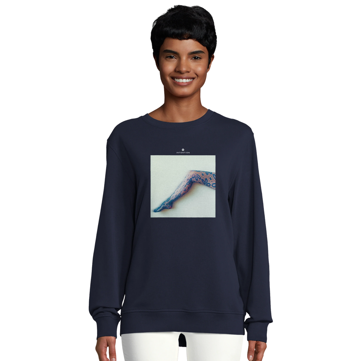 Jazzy - "Lacey Leg" Sweatshirt French Navy 5