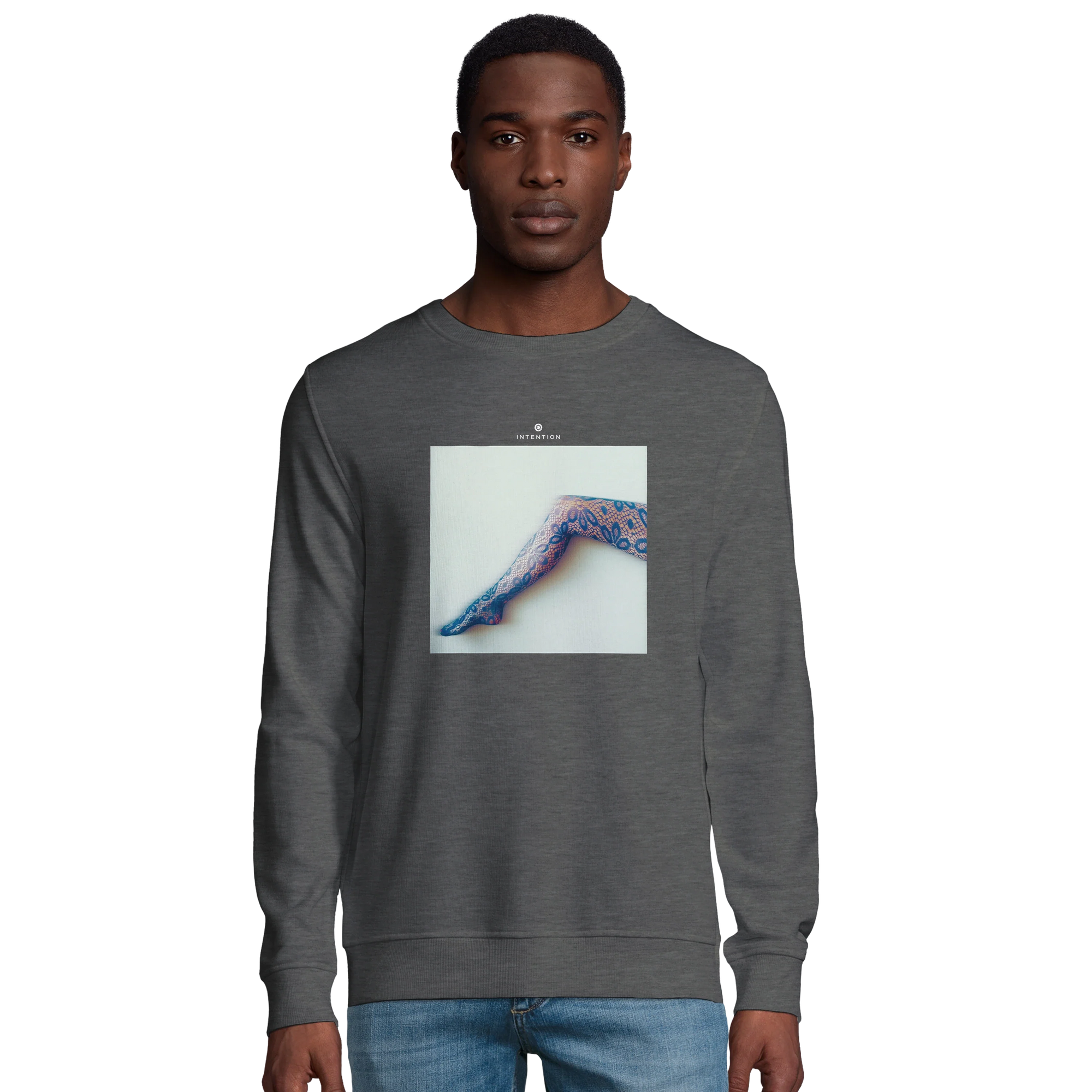 Jazzy - "Lacey Leg" Sweatshirt Grey Melange 3