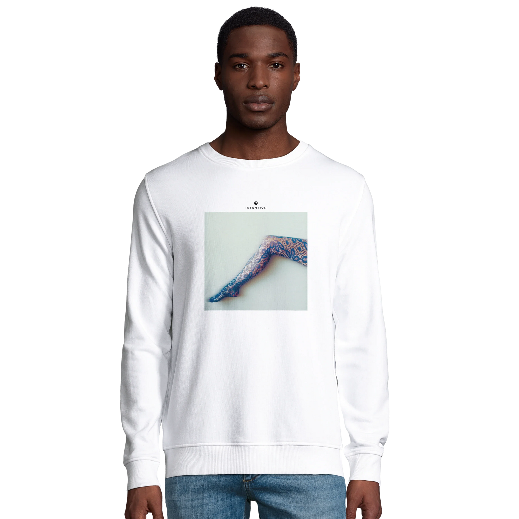 Jazzy - "Lacey Leg" Sweatshirt White 3