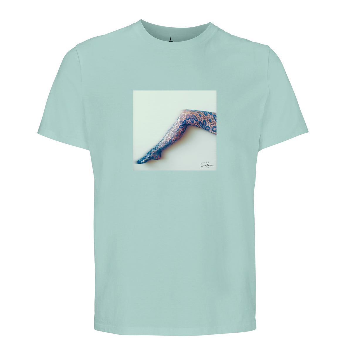 Jazzy - "Lacey Leg" T-shirt arctic blue 1