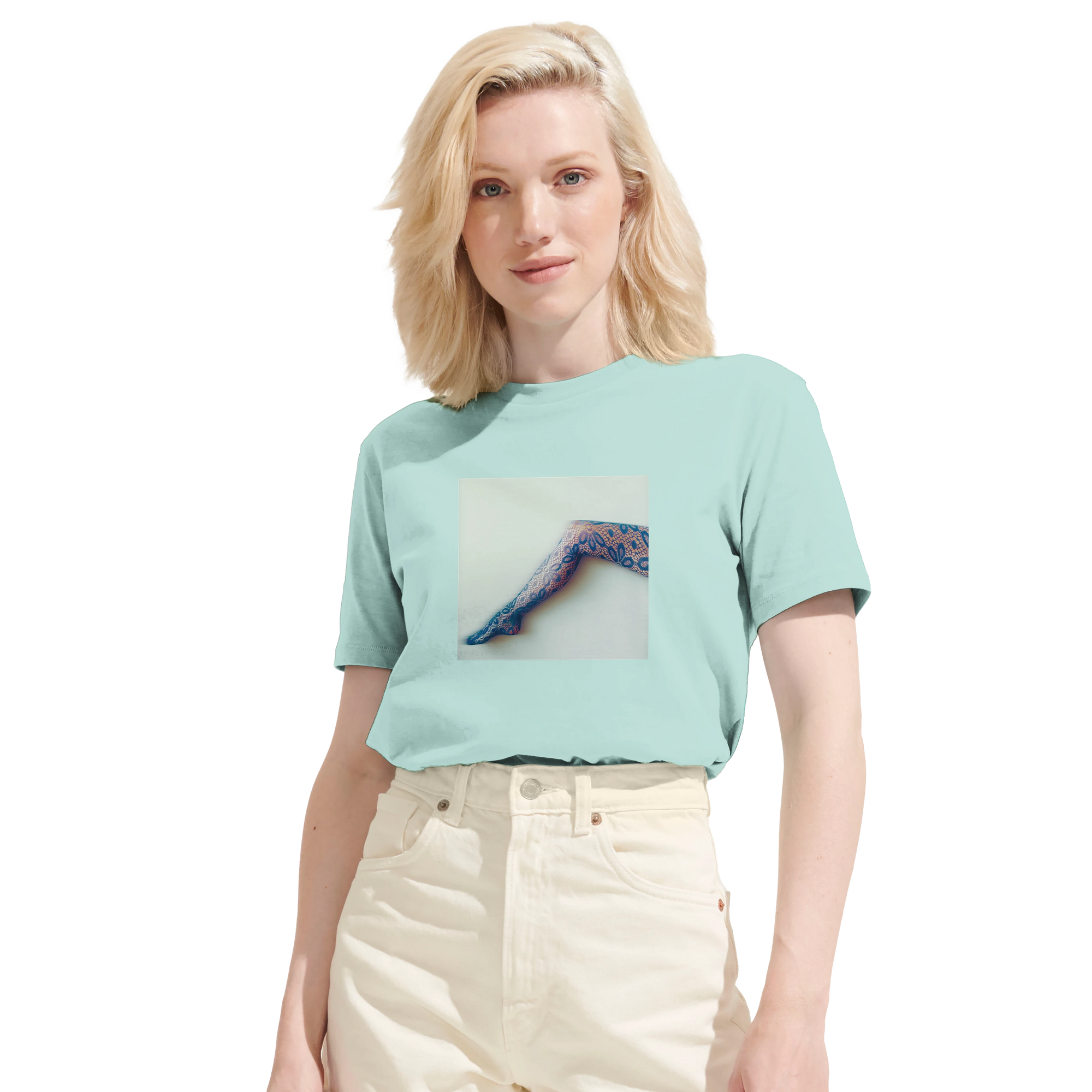 Jazzy - "Lacey Leg" T-shirt arctic blue 6
