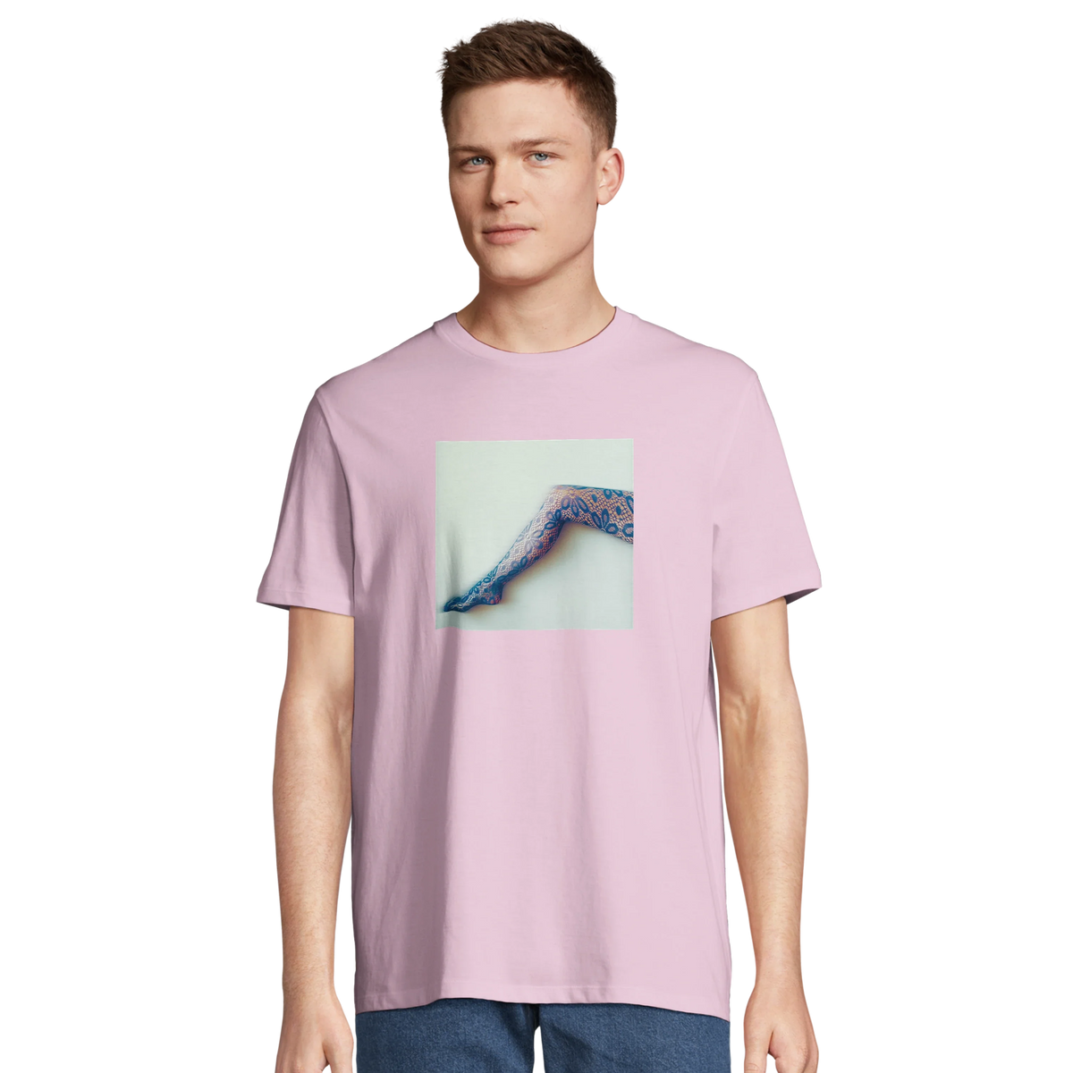 Jazzy - "Lacey Leg" T-shirt Candy Pink 4