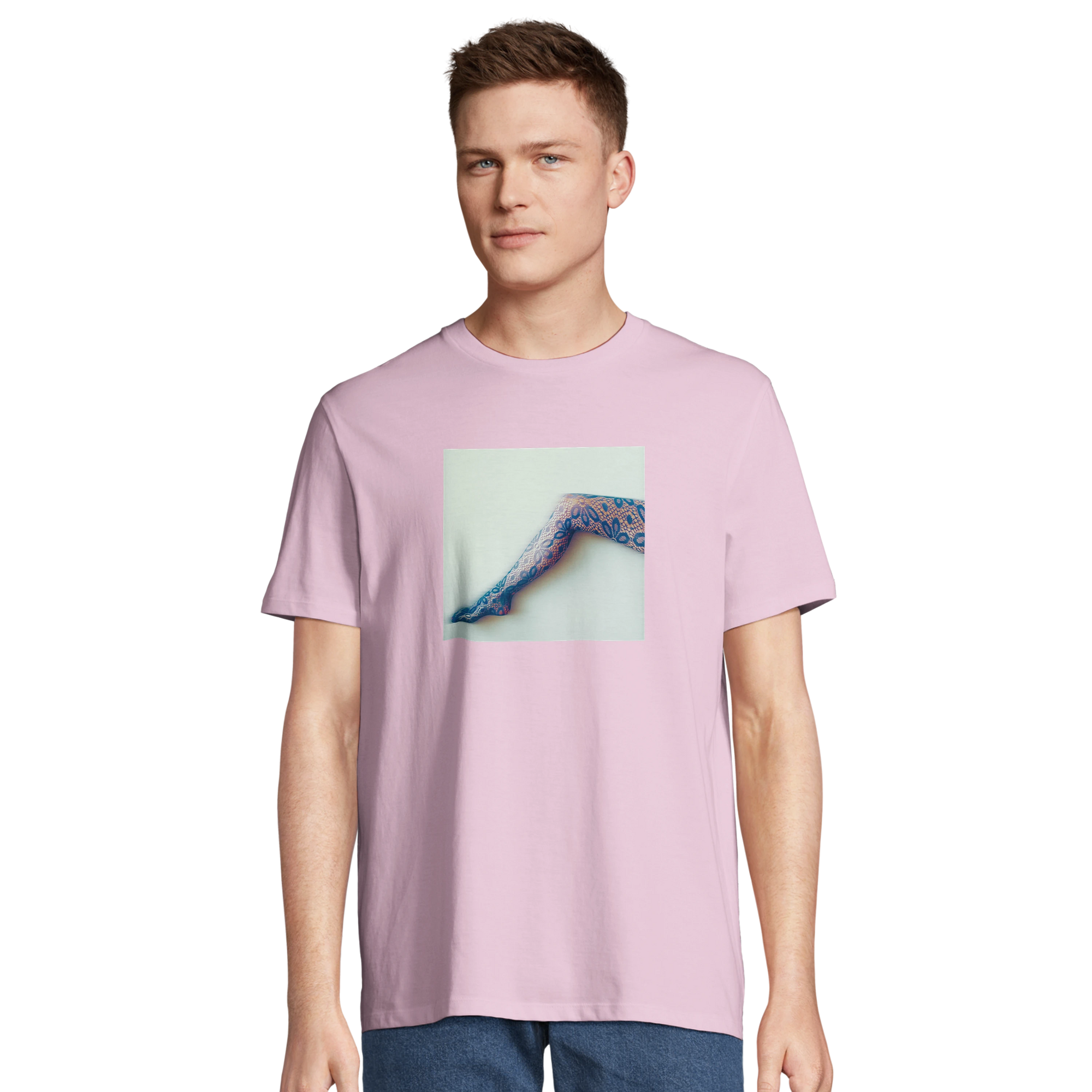 Jazzy - "Lacey Leg" T-shirt Candy Pink 4