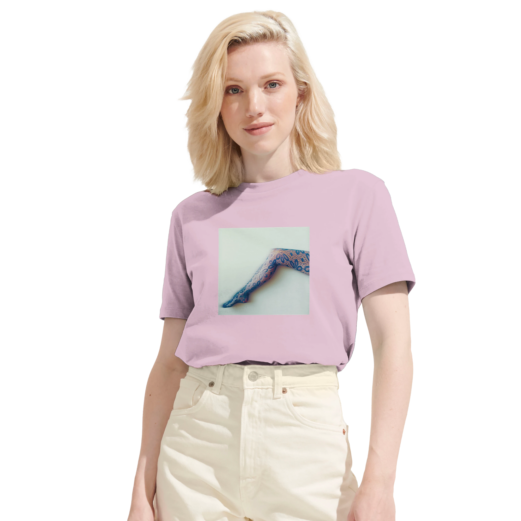 Jazzy - "Lacey Leg" T-shirt Candy Pink 6