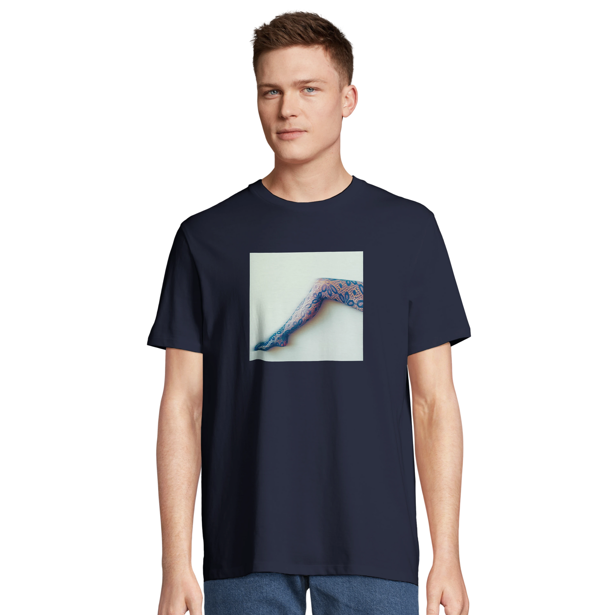 Jazzy - "Lacey Leg" T-shirt French Navy 4