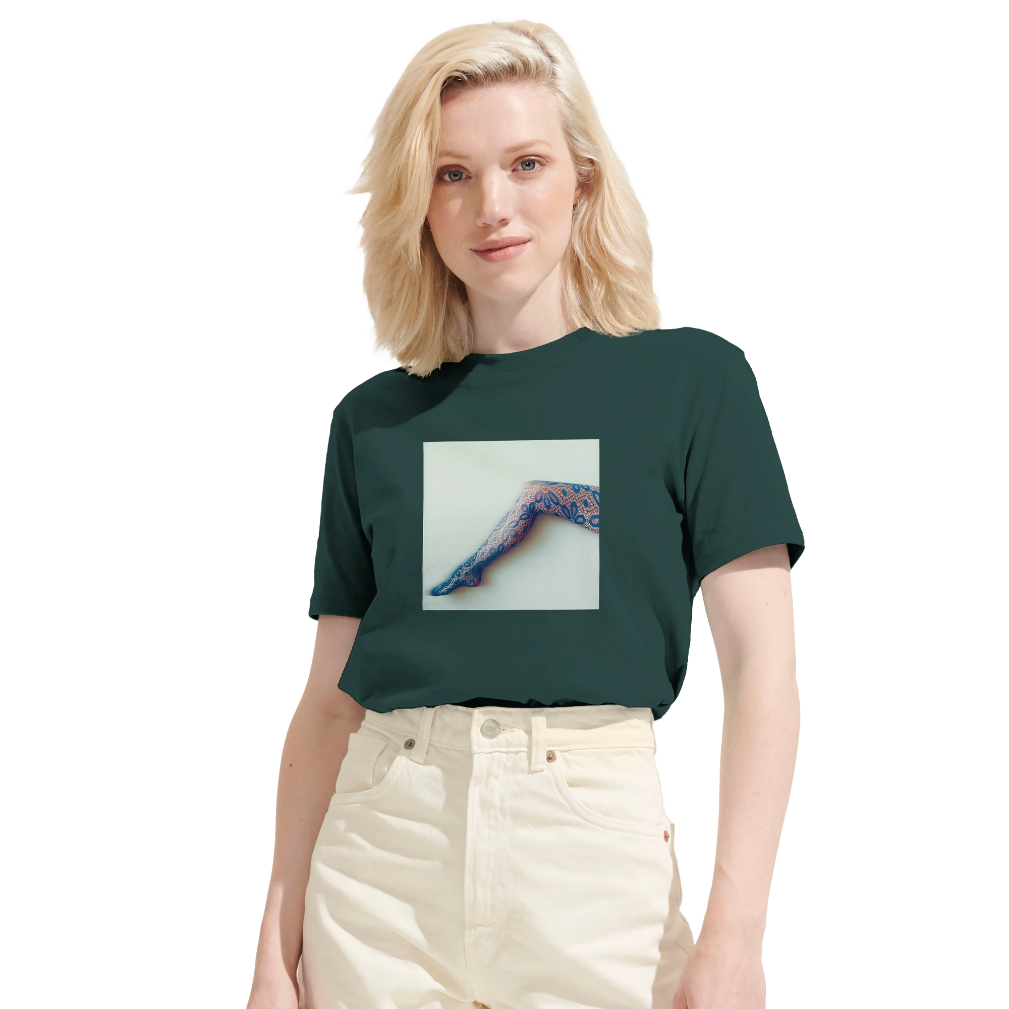 Jazzy - "Lacey Leg" T-shirt green empire 6