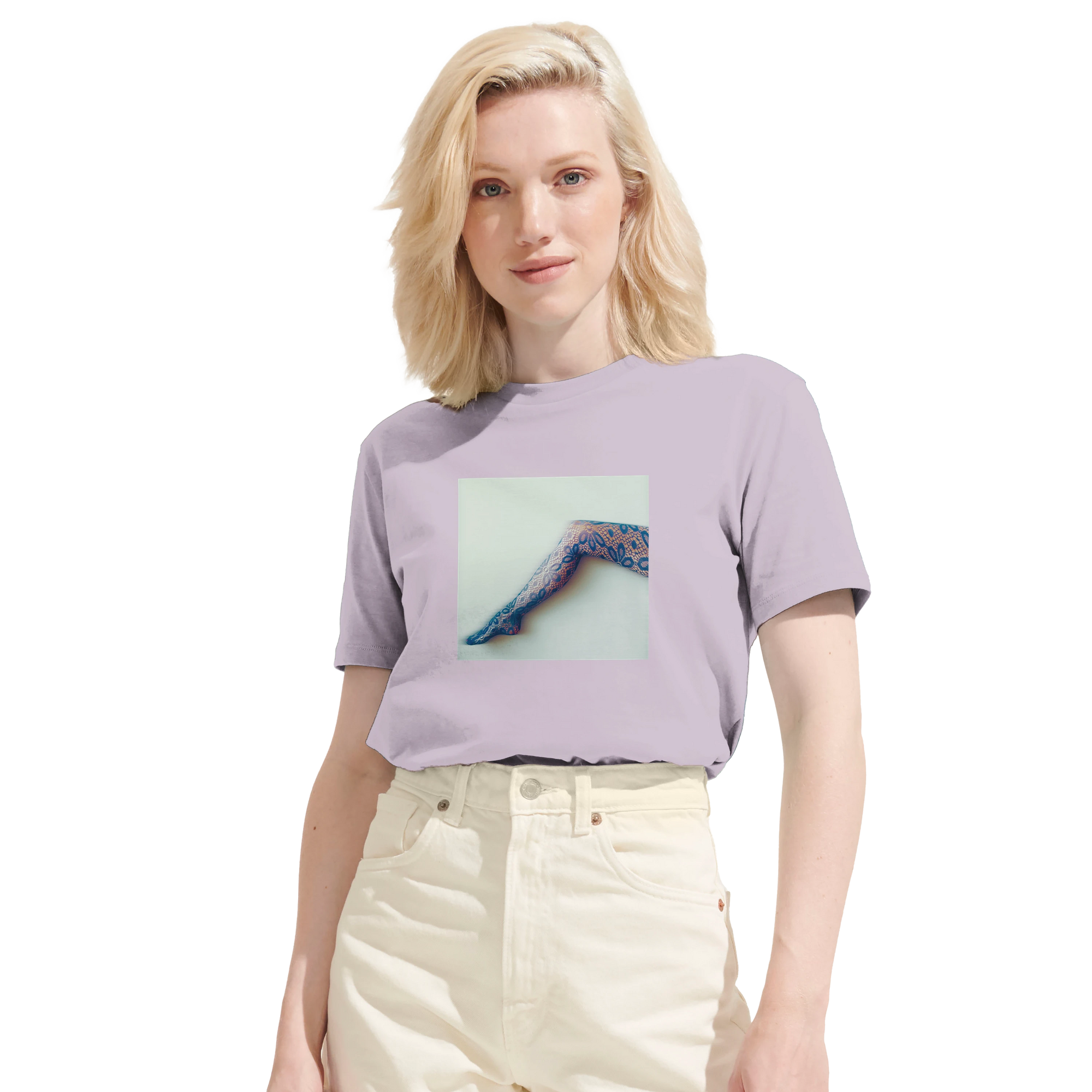 Jazzy - "Lacey Leg" T-shirt lilak 6