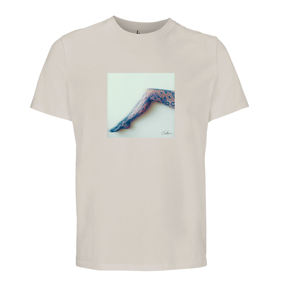 Jazzy - "Lacey Leg" T-shirt Off White 1