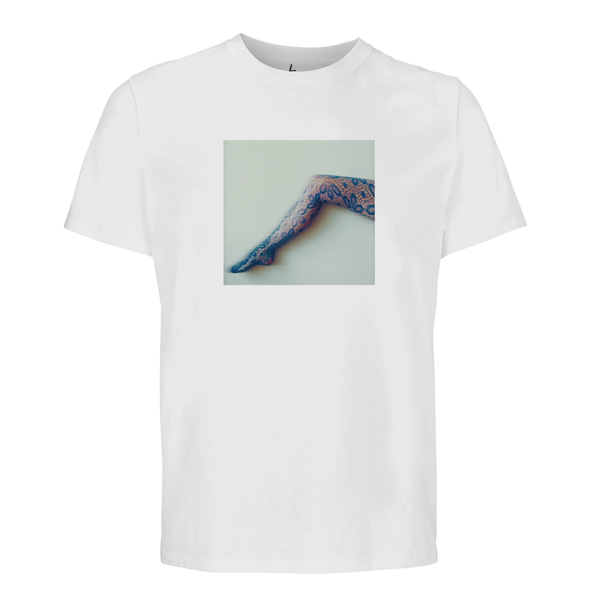 Jazzy - "Lacey Leg" T-shirt White 1