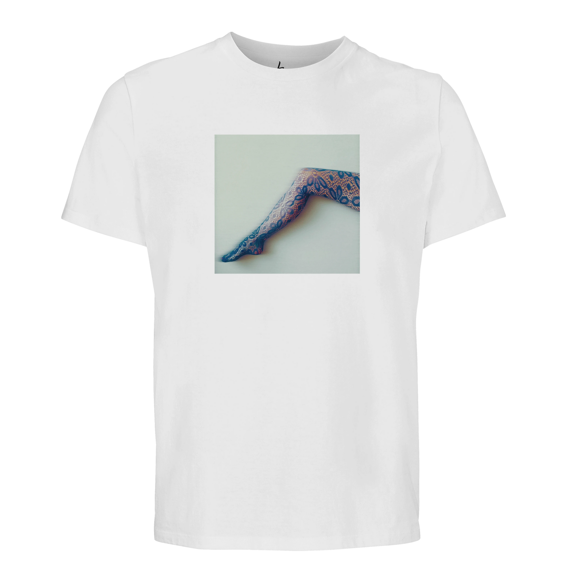 Jazzy - "Lacey Leg" T-shirt White 1