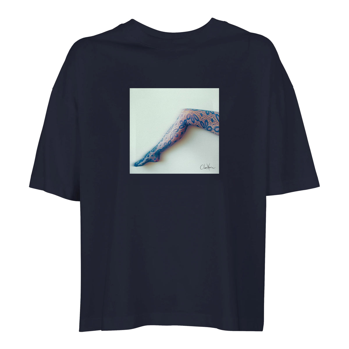 Jazzy - "Lacey Leg" T-shirt French Navy 1