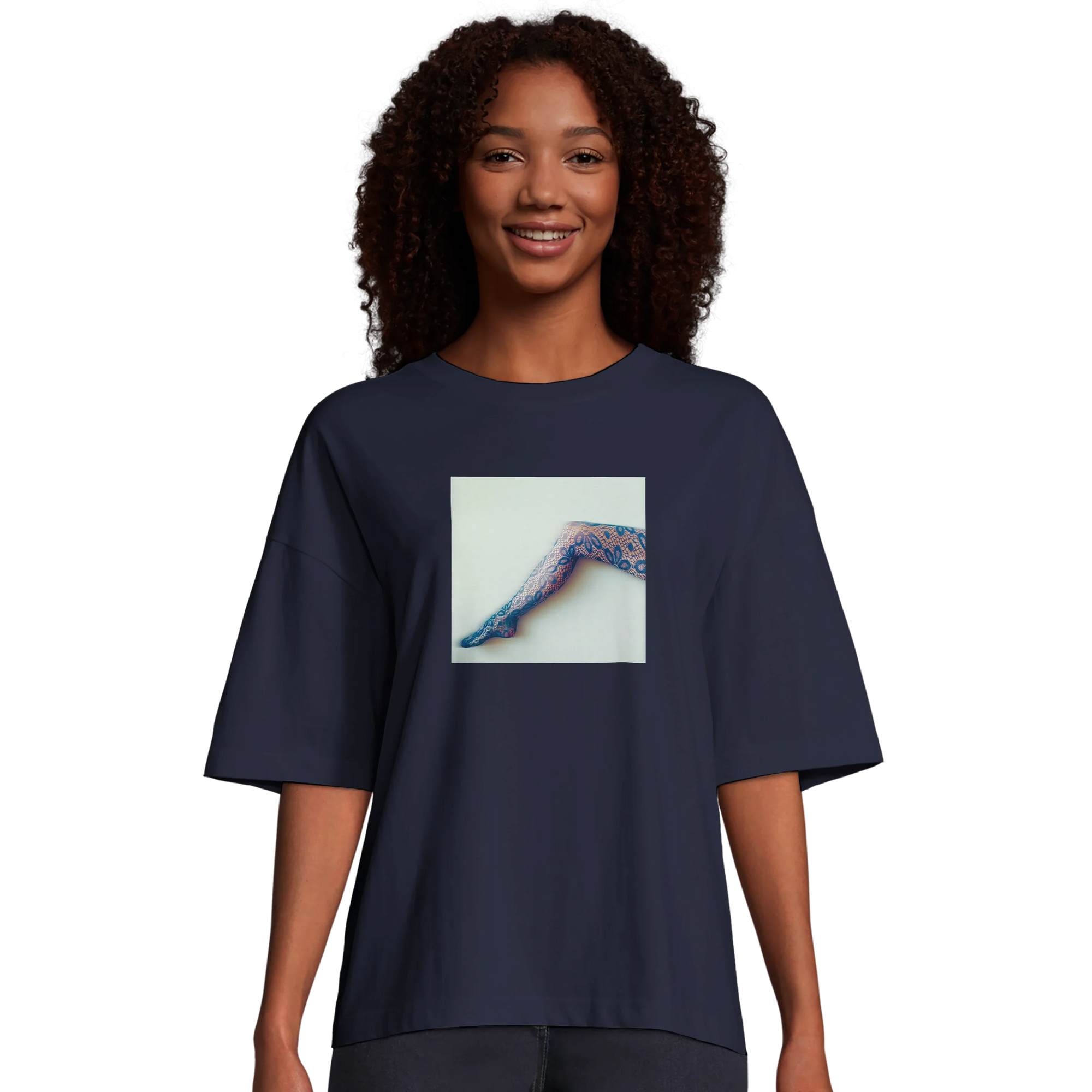 Jazzy - "Lacey Leg" T-shirt French Navy 3