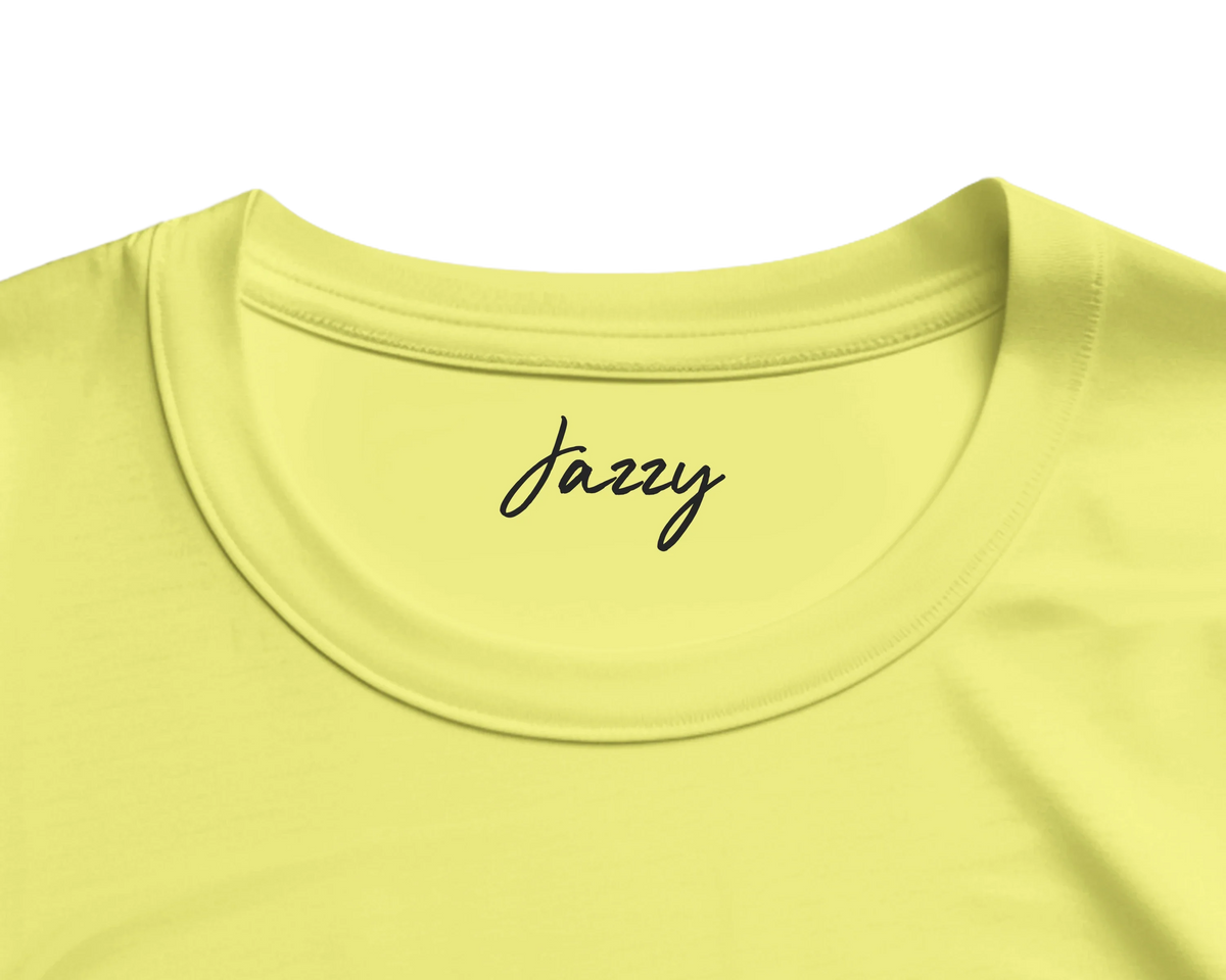 Jazzy - "Lacey Leg" T-shirt Light Yellow 2