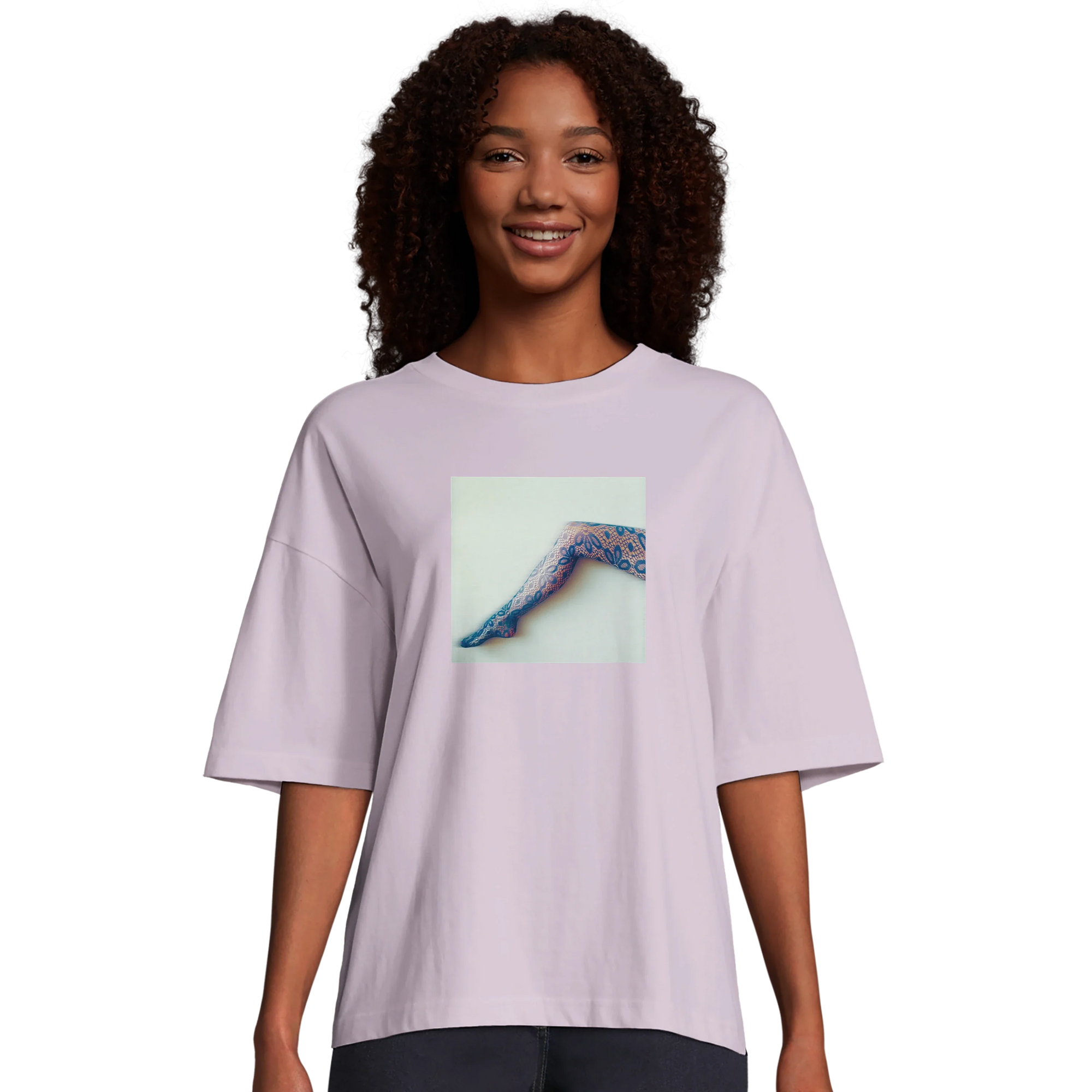 Jazzy - "Lacey Leg" T-shirt lilak 3