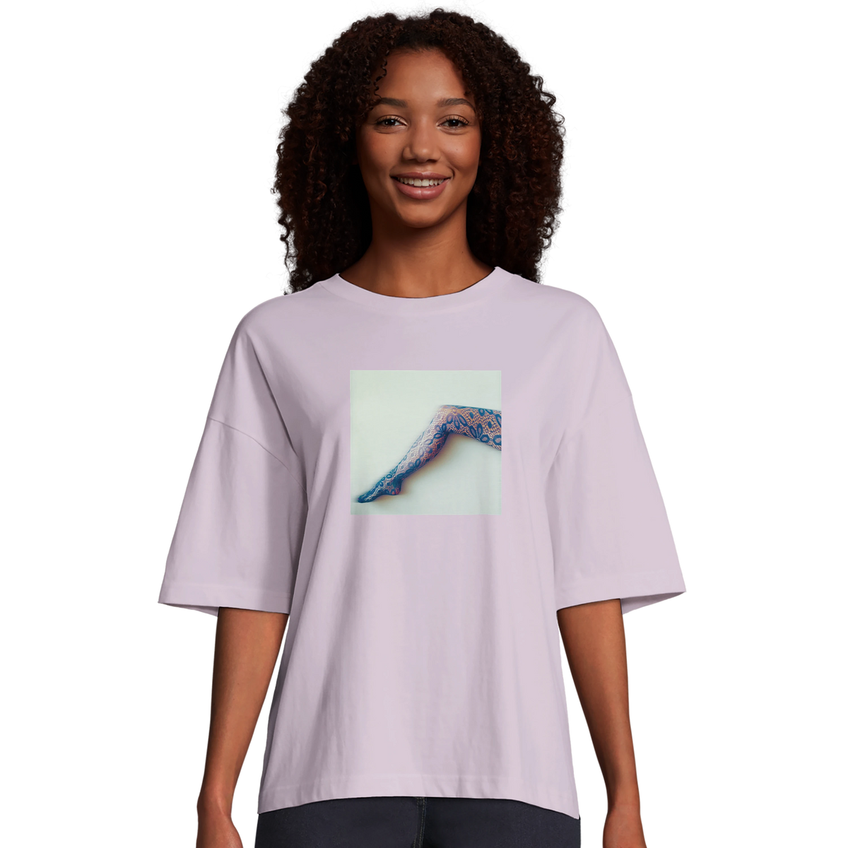 Jazzy - "Lacey Leg" T-shirt lilak 3