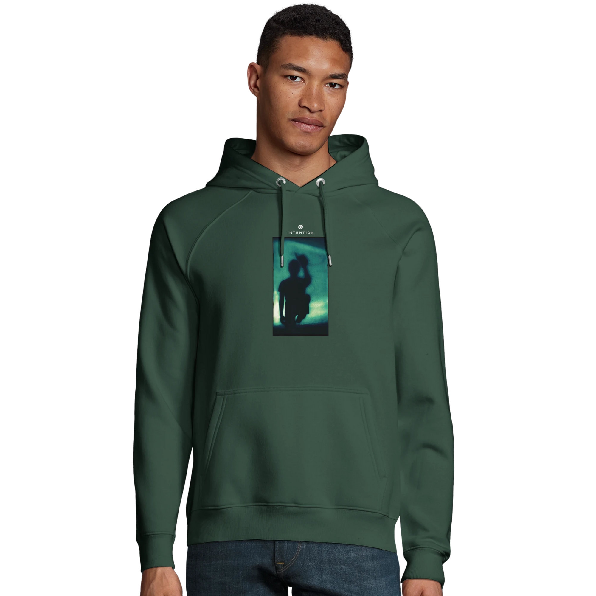 Joy - "Dancing Cowboy" Hoodie Bottle Green XS 3