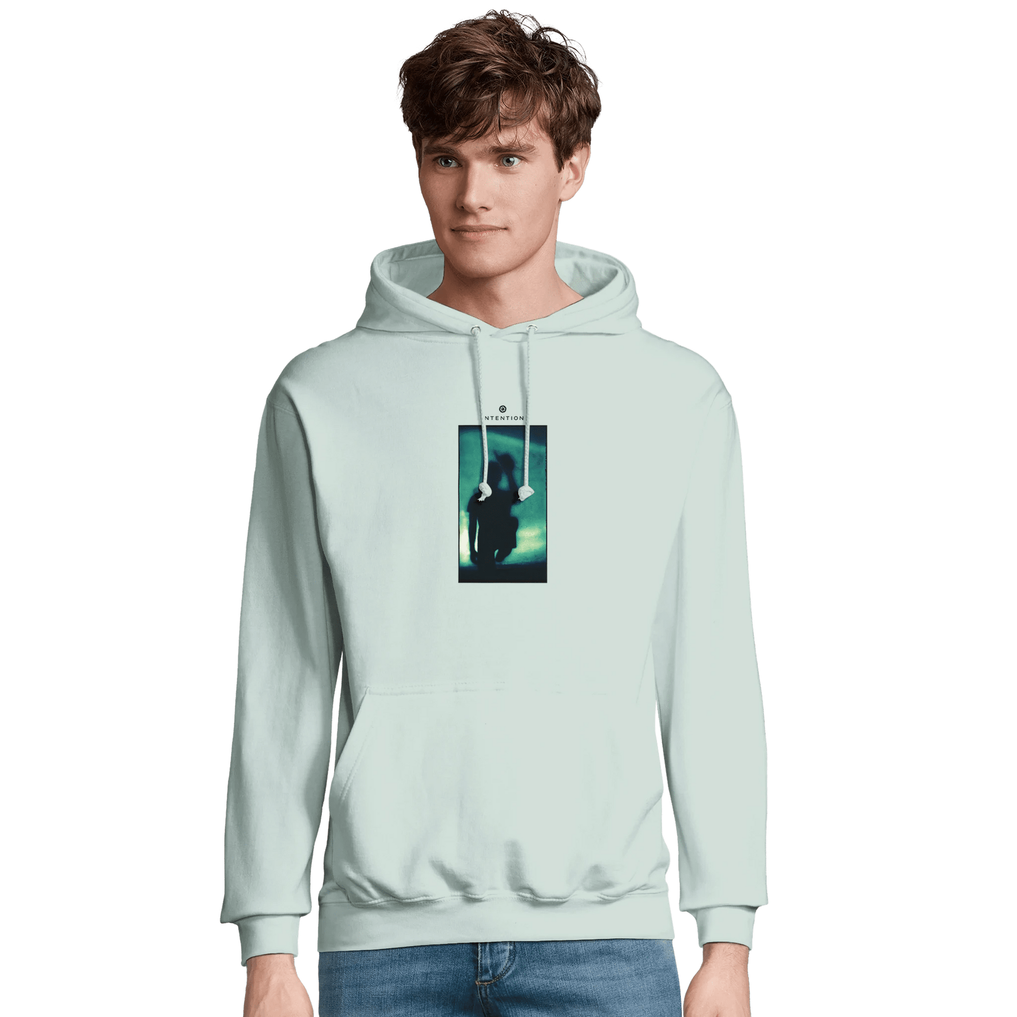 Joy - "Dancing Cowboy" Hoodie creamy green XS 6