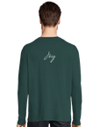 Joy - "Dancing Cowboy" Long sleeve green empire XS 4