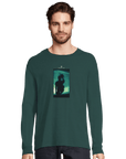 Joy - "Dancing Cowboy" Long sleeve green empire XS 2
