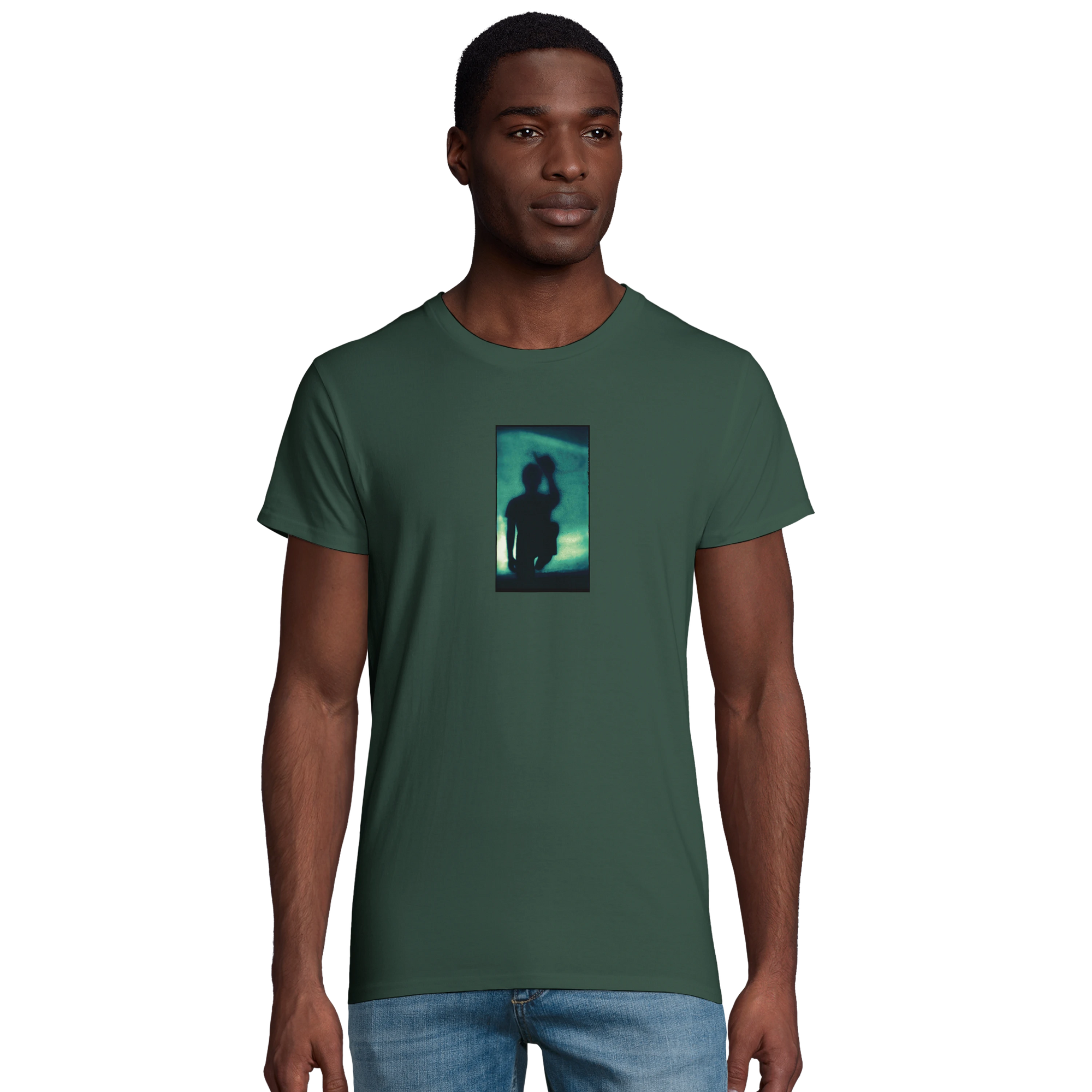 Joy - "Dancing Cowboy" T-shirt Bottle Green XS 4