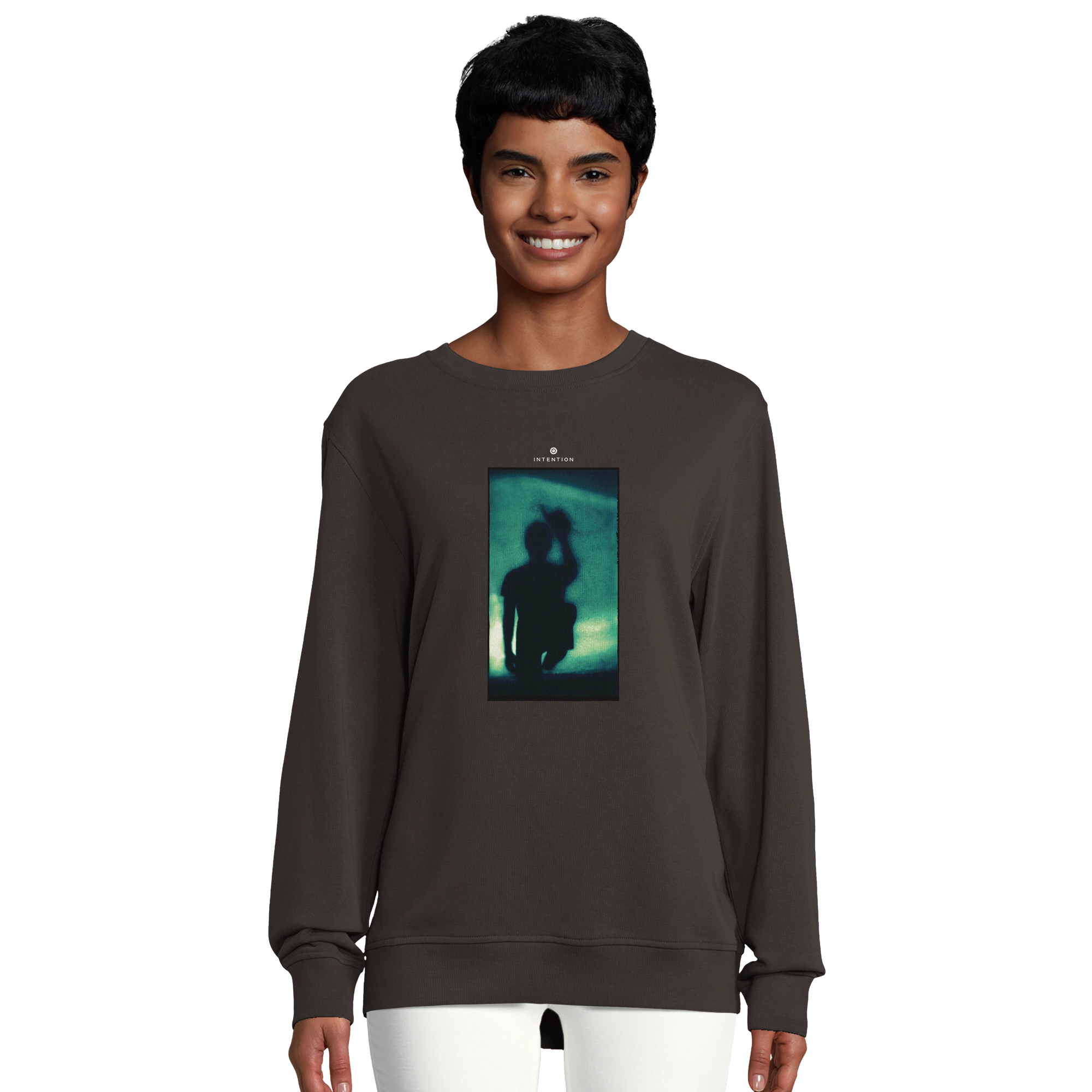 Joy - "Dancing Cowboy" Sweatshirt deep charcoal grey 5