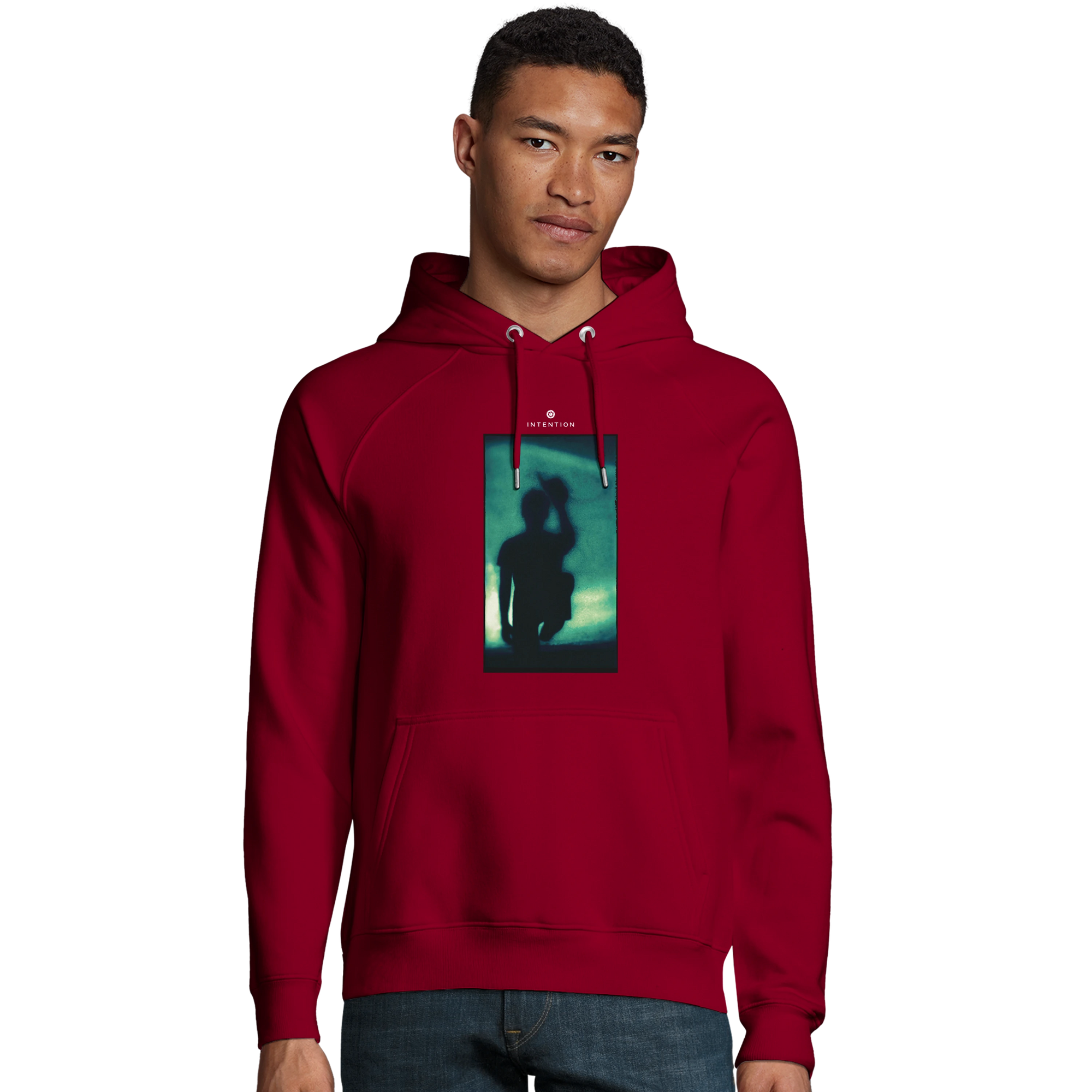 Joy - "Dancing Cowboy" Hoodie Burgundy XS 3