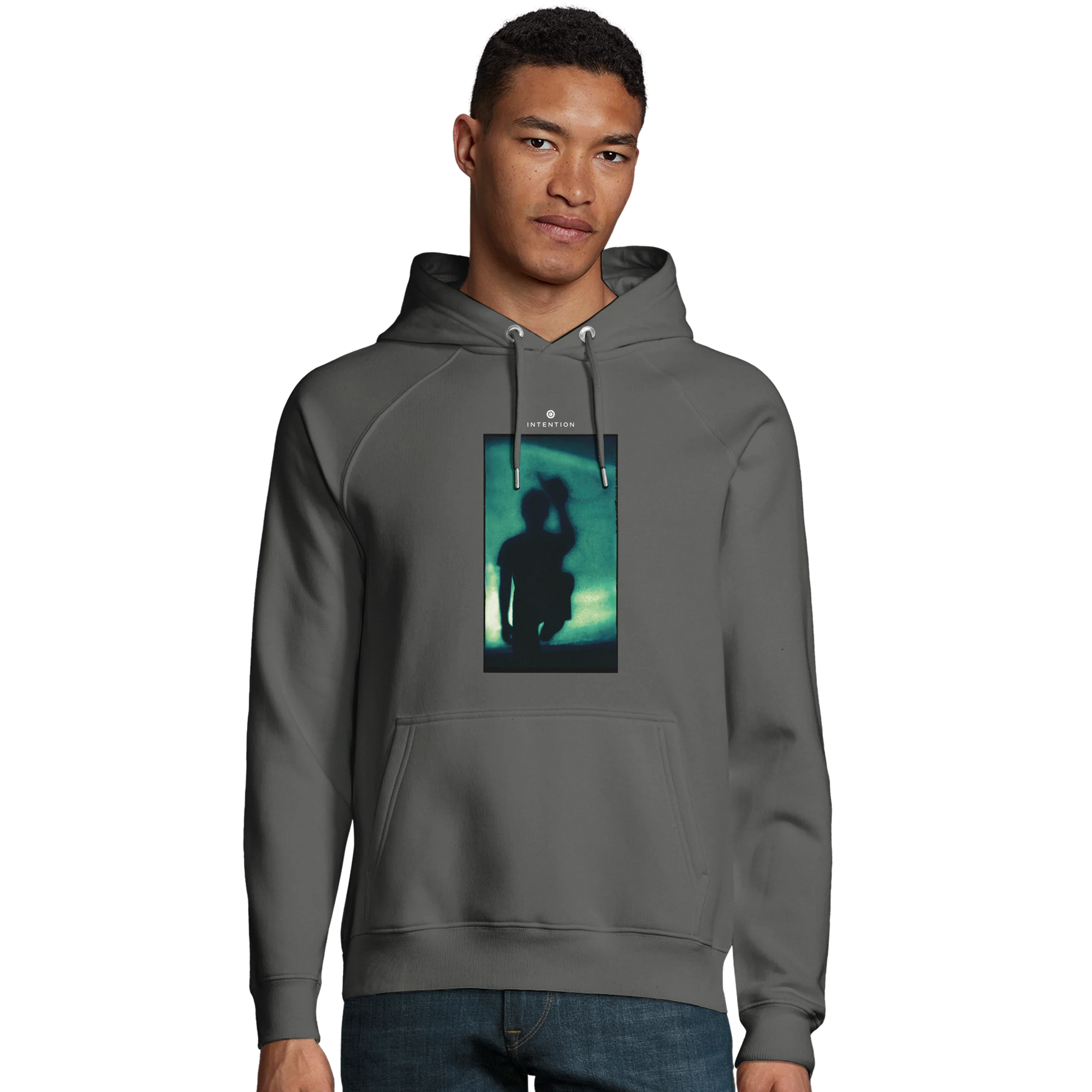 Joy - "Dancing Cowboy" Hoodie charcoal melange 3