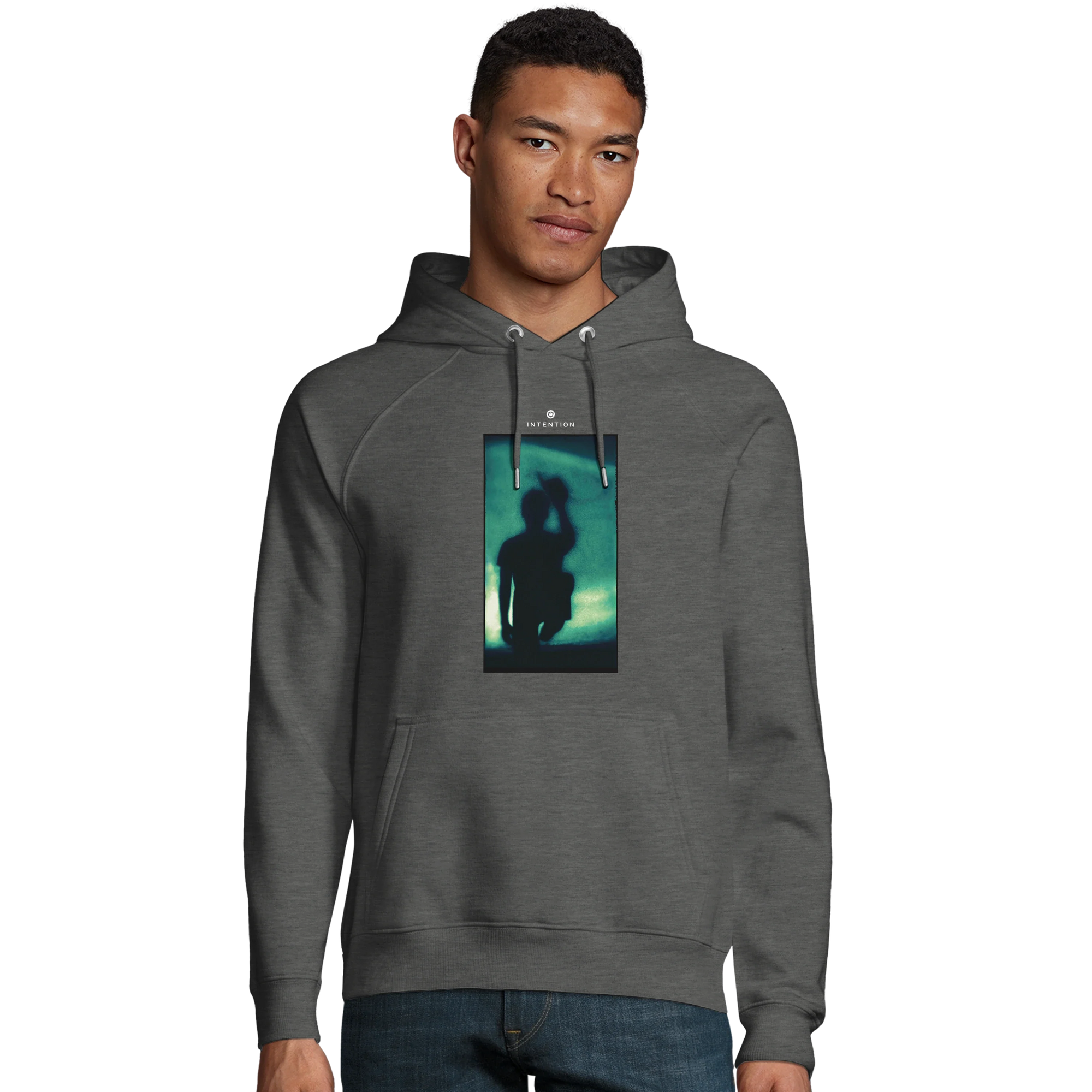 Joy - "Dancing Cowboy" Hoodie Grey Melange 3