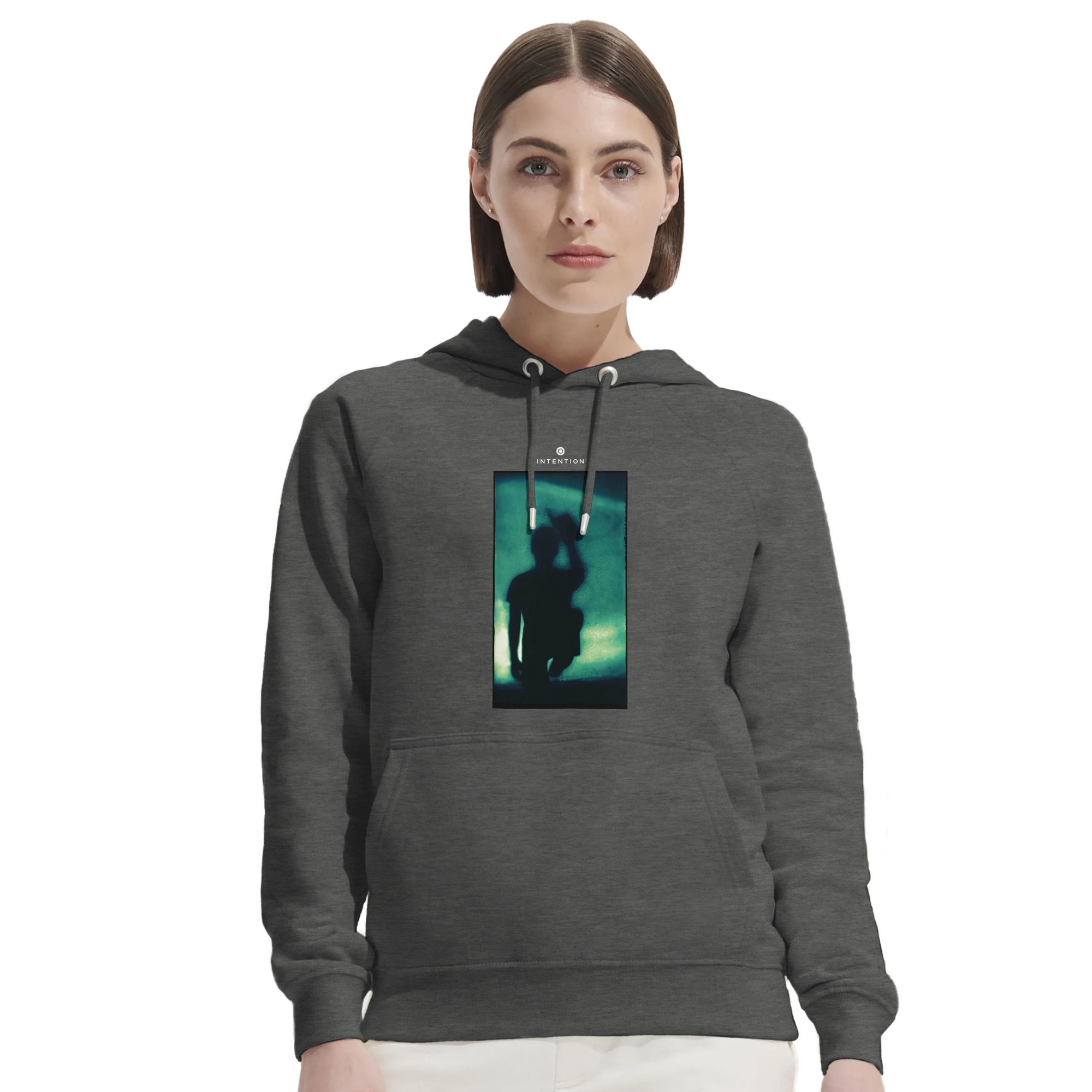 Joy - "Dancing Cowboy" Hoodie Grey Melange 5