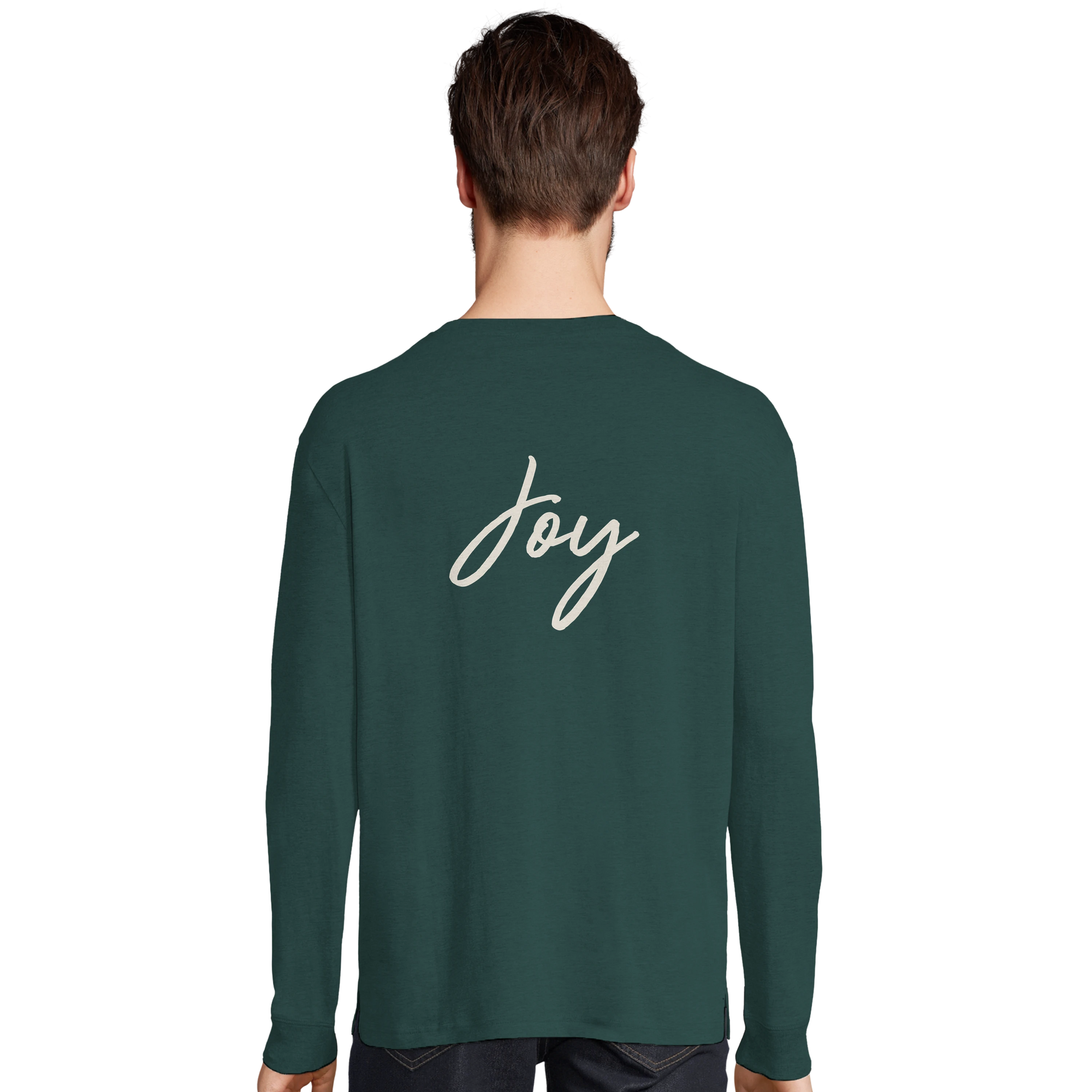 Joy - "Dancing Cowboy" Long sleeve green empire XS 4