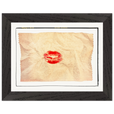 Kiss My Ass Framed print 15x20 cm / 6x8″ Black frame