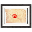 Kiss My Ass Framed print 21x29.7 cm / 8x12" Black frame
