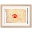Kiss My Ass Framed print 21x29.7 cm / 8x12" Wood frame