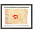 Kiss My Ass Framed print 27x35 cm / 11x14″ Black frame