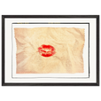 Kiss My Ass Framed print A2 (42 x 59.4 cm) Black frame